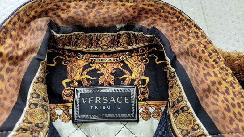 Versace Versace Leopard print baroque print denim jacket Size US S / EU 44-46 / 1 - 8 Thumbnail