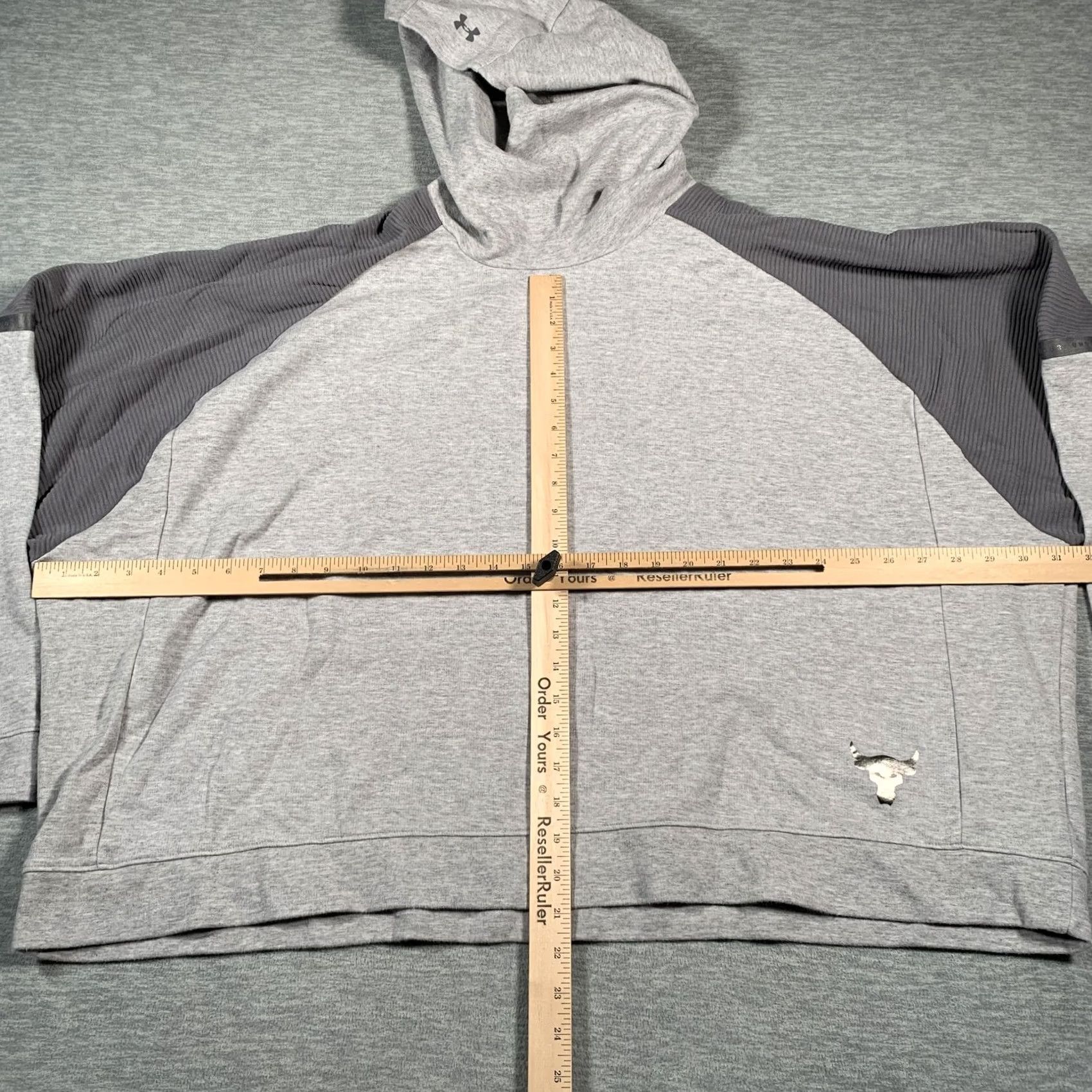 Under Armour VINTAGE Under Armour Hoodie Mens Small Gray Project Rock All Day Hustle Loose Fleece Size US S / EU 44-46 / 1 - 7 Thumbnail