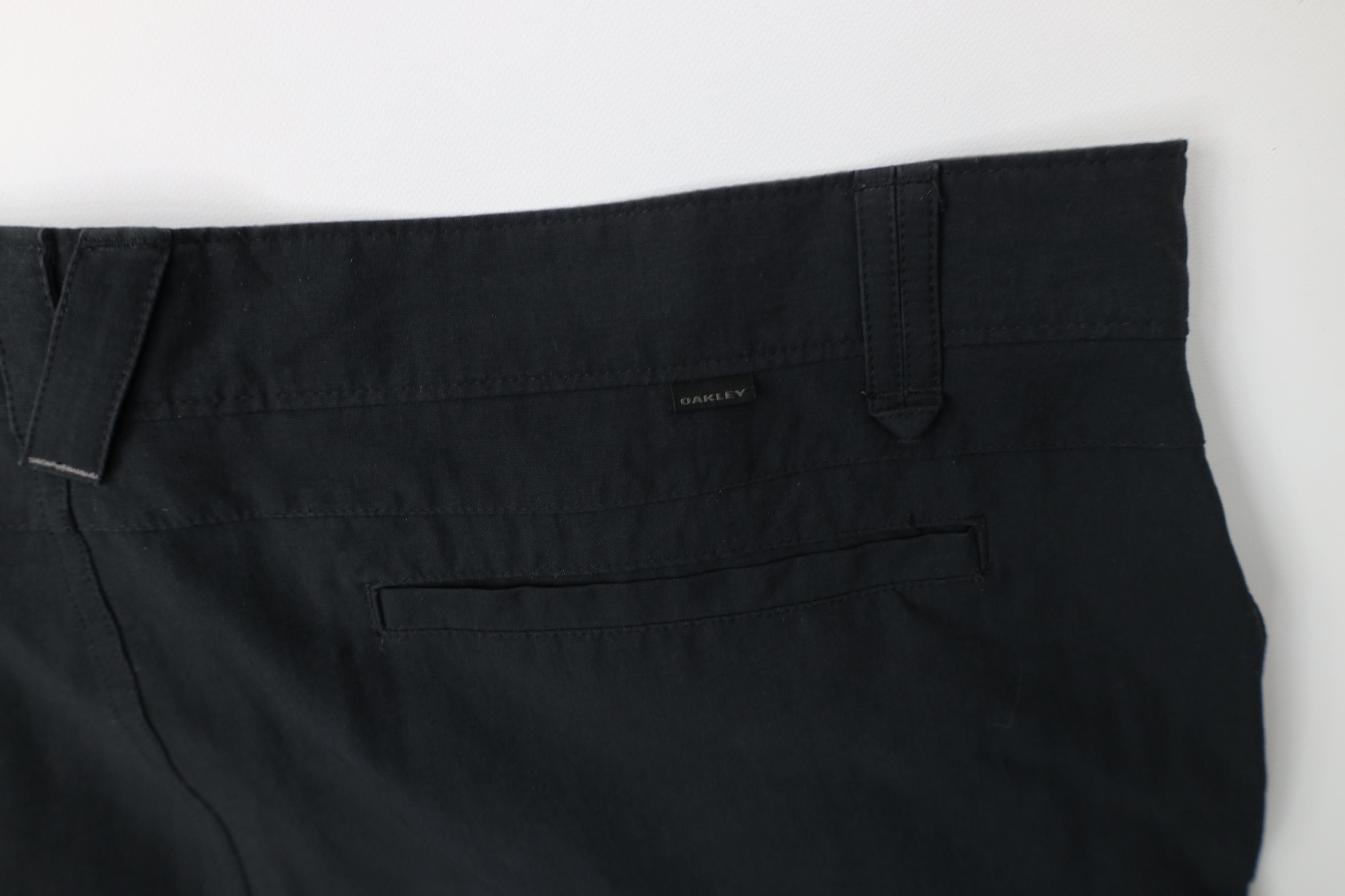 Oakley Vintage Y2K Oakley Stretch O Logo Wide Leg Chino Pants Black Size US 40 / EU 56 - 14 Thumbnail