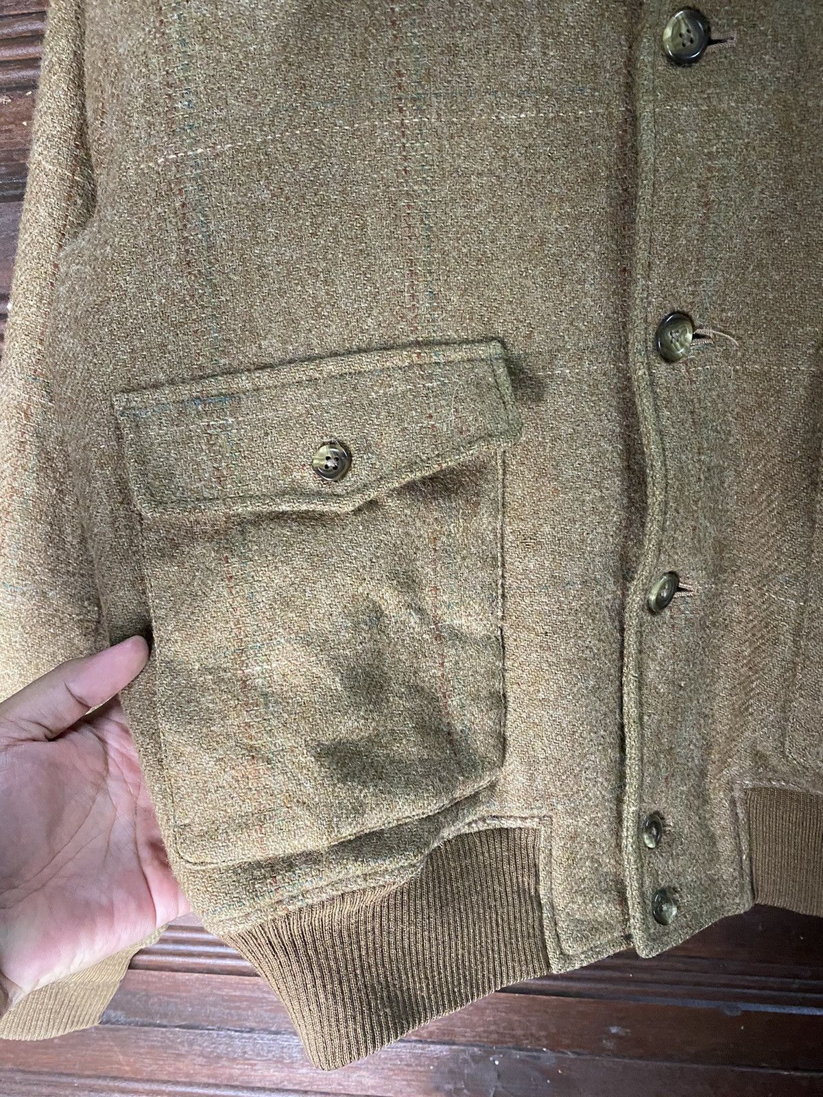 Polo Ralph Lauren Vintage Polo Ralph Lauren Wool Bomber Jacket Size US M / EU 48-50 / 2 - 6 Thumbnail