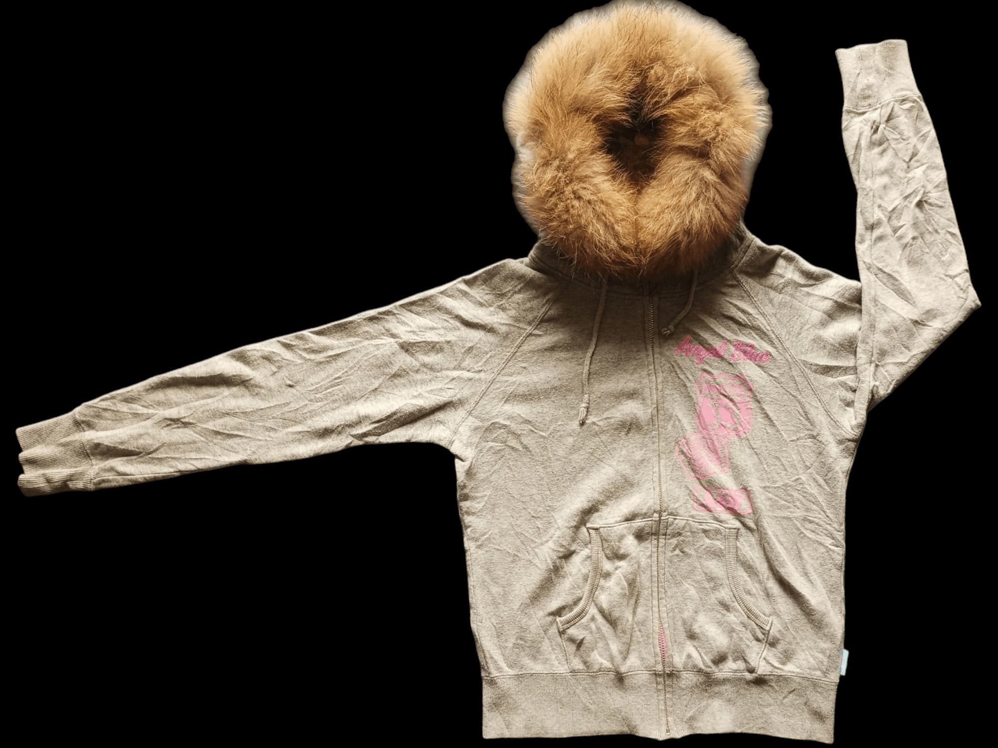 Angel Blue × Japanese Brand × Le Grande Bleu (L.G.B.) "ANGLE 💙 BLUE" R❤️ute 33 Fur Hoodie LGB Style Size US M / EU 48-50 / 2 - 4 Thumbnail