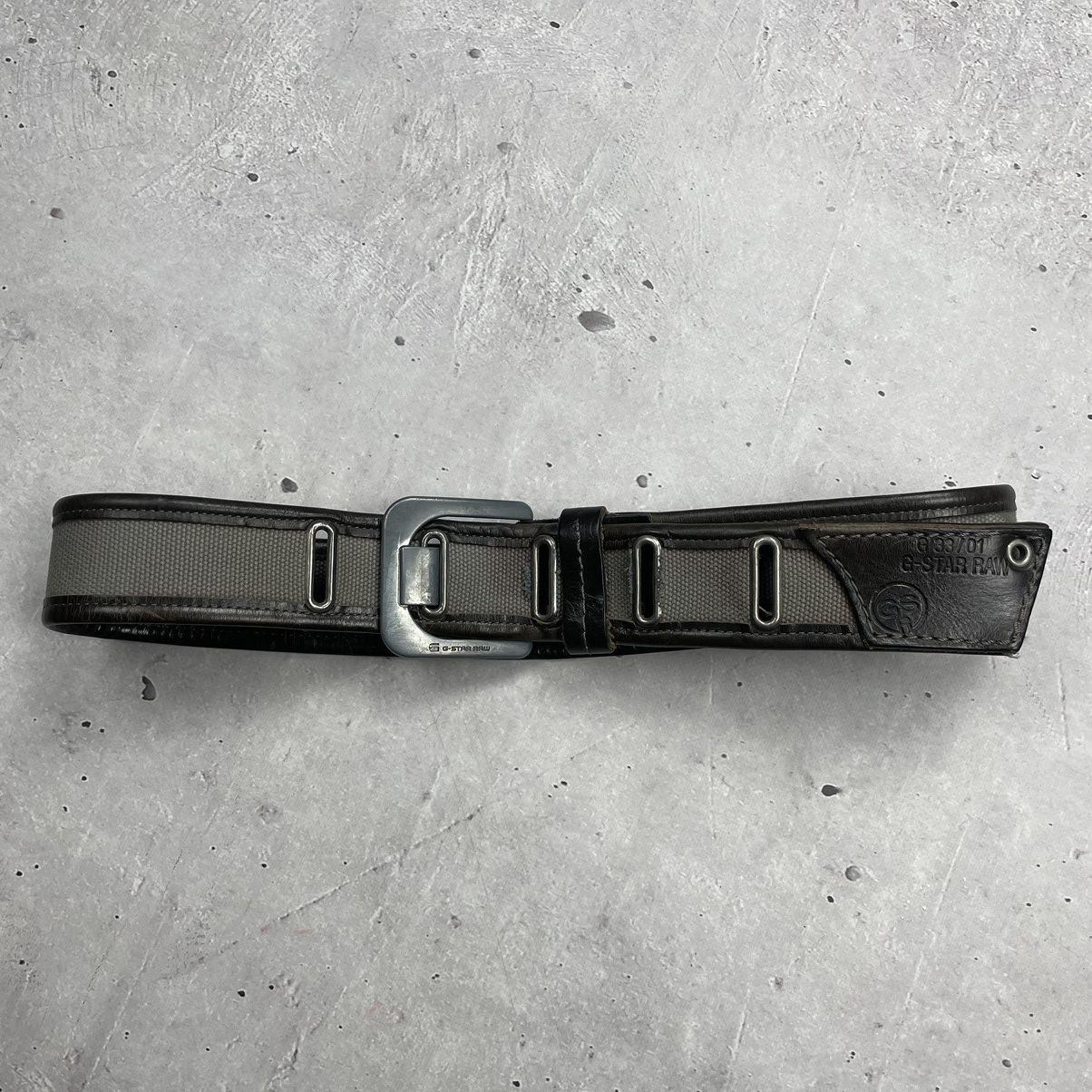 G-Star × Japanese Brand × Vintage Vintage avantgarde G-star RAW leather belt y2k Size ONE SIZE - 6 Thumbnail