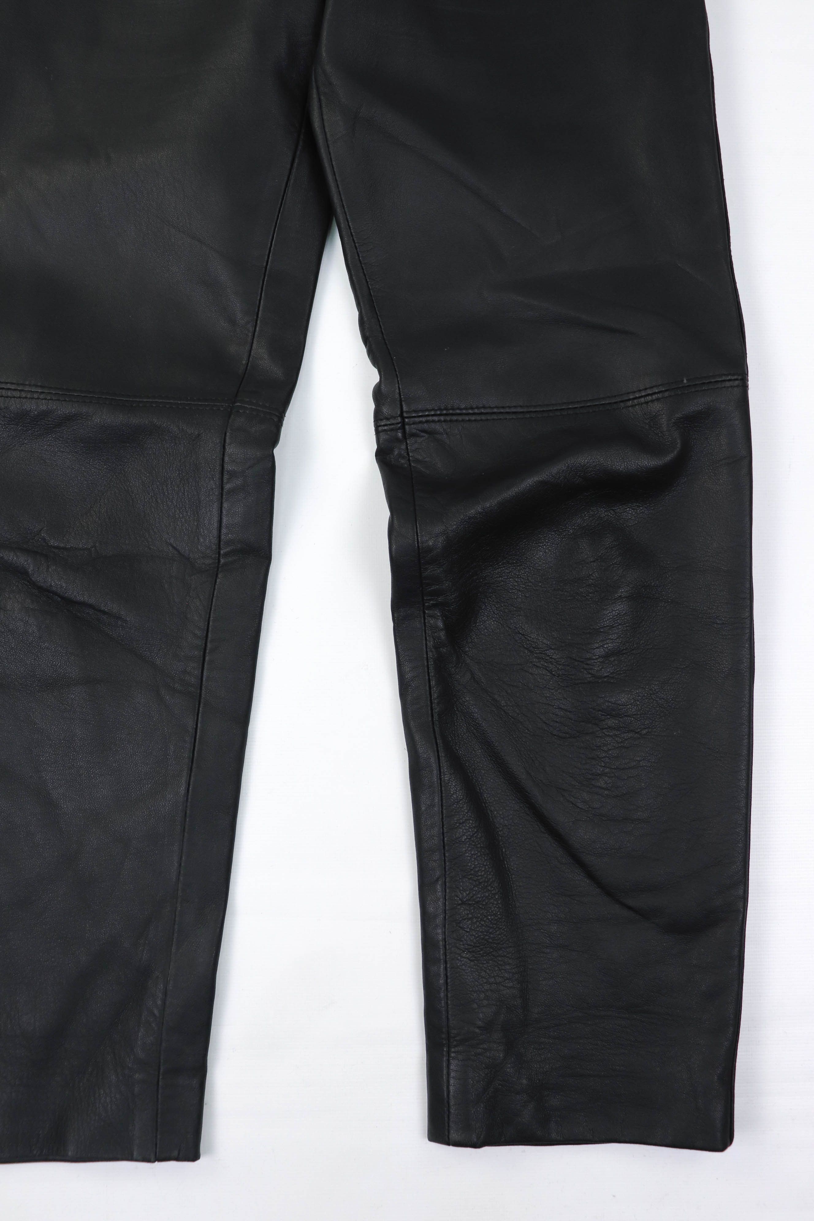 Genuine Leather Vintage Made in Spain Peleteria Galante Soft Leather Pants Size 28" / US 6 / IT 42 - 5 Thumbnail