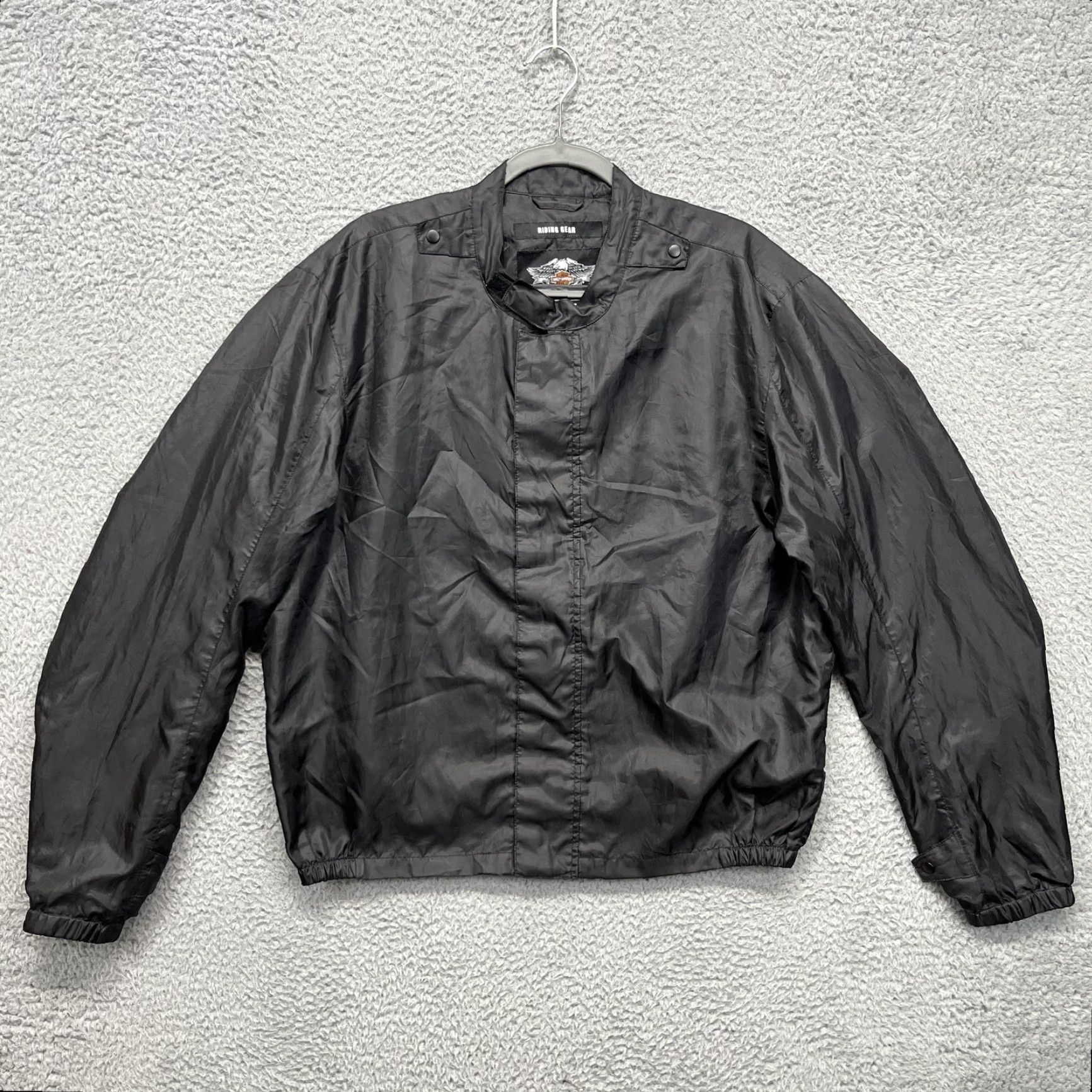 Harley Davidson Harley-Davidson Jacket Mens Large Black Lightweight Lined Motorcycle 98202-12VM Size US L / EU 52-54 / 3 - 2 Thumbnail