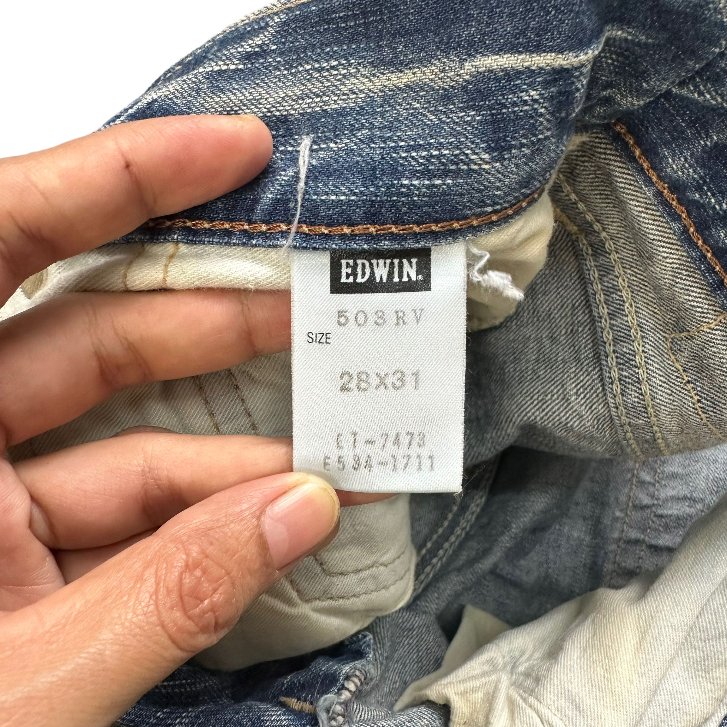 Edwin TRASHED EDWIN 503 WASHED DENIM PANTS #7793-176 Size US 32 / EU 48 - 8 Thumbnail