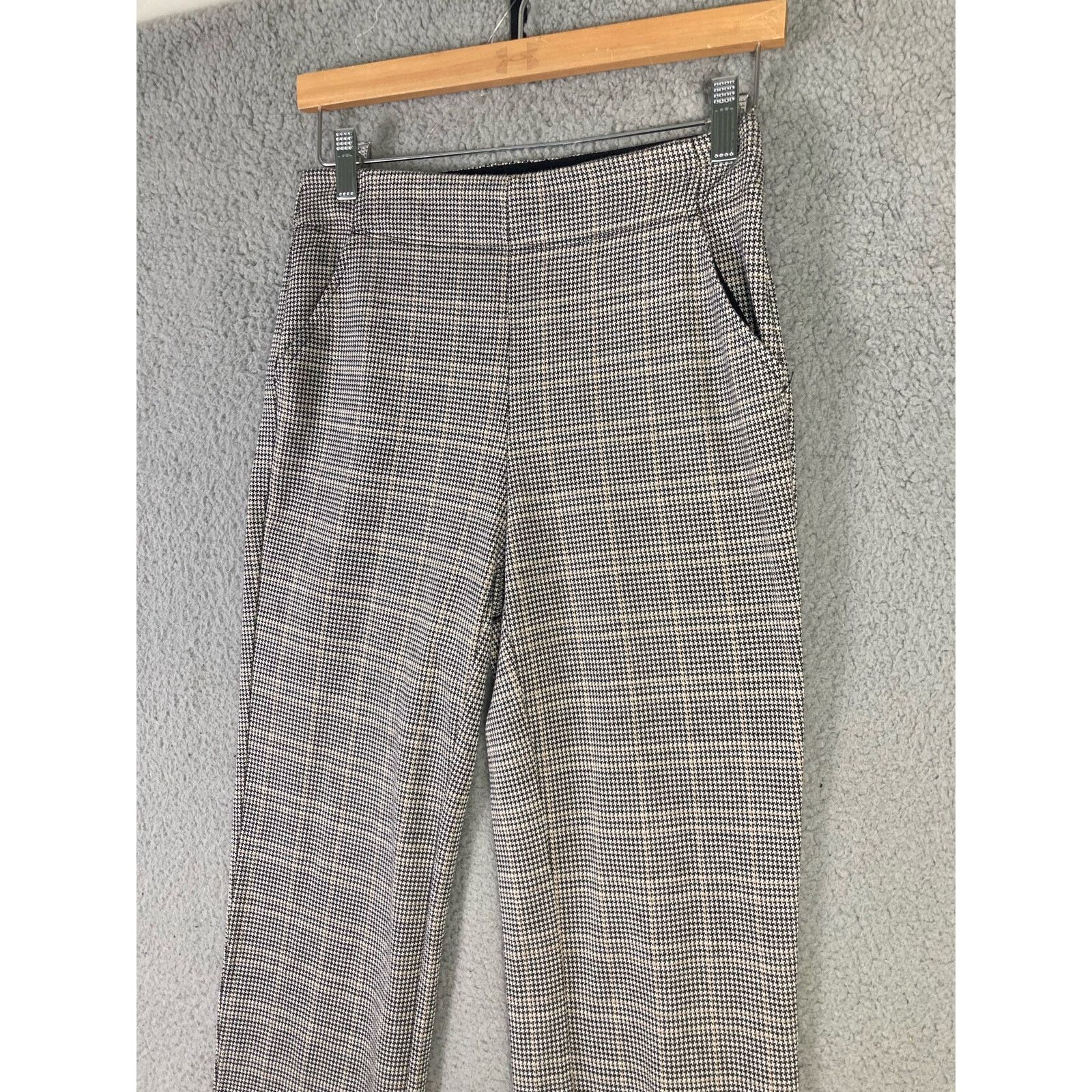 Other Max Studio Women's Plaid Slim Dress Pants Gray Size Small Size 26" / US 2 / IT 38 - 8 Thumbnail