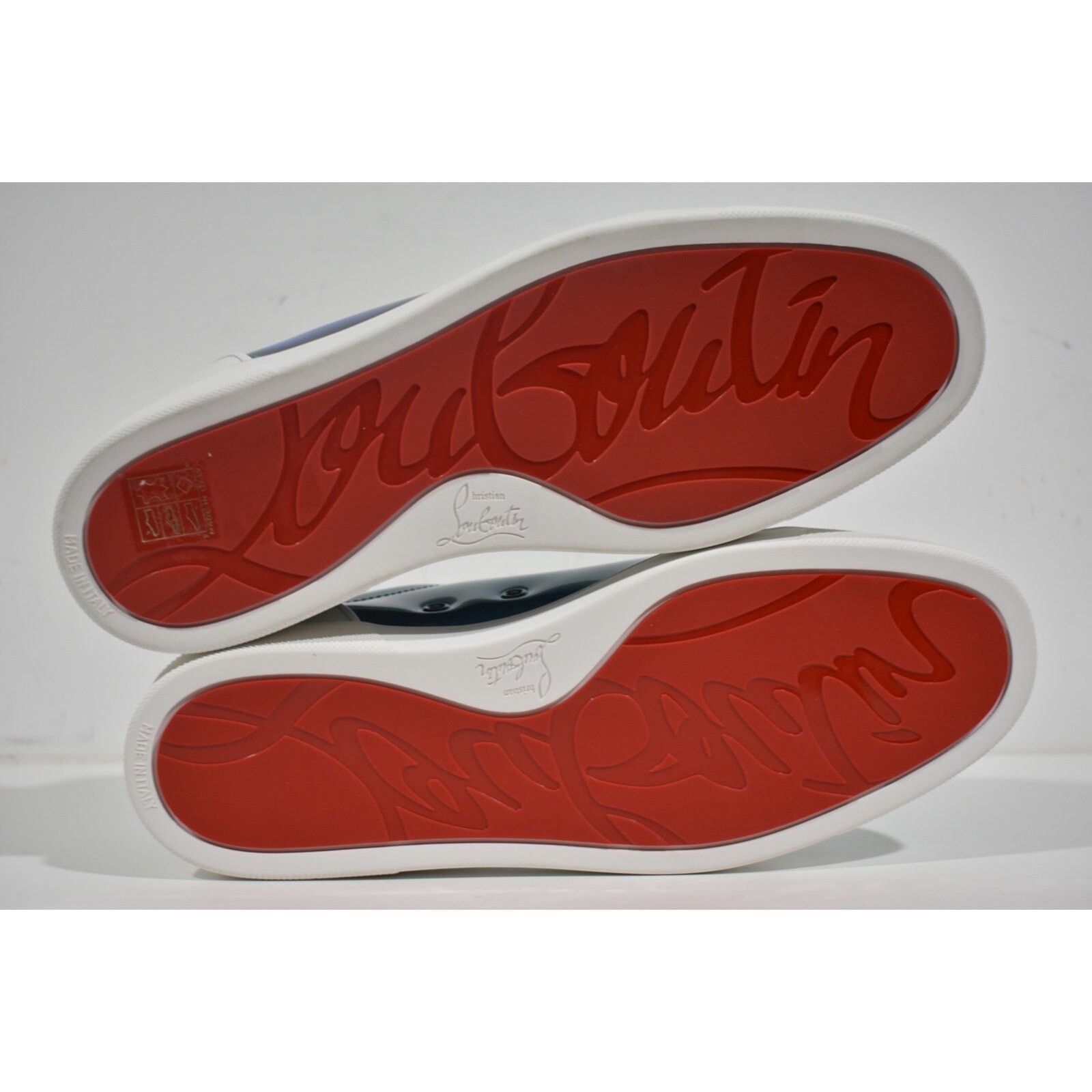 Christian Louboutin Christian Louboutin Mens Fun Louis Junior Flat Psychic Blue Size US 12 / EU 45 - 12 Thumbnail