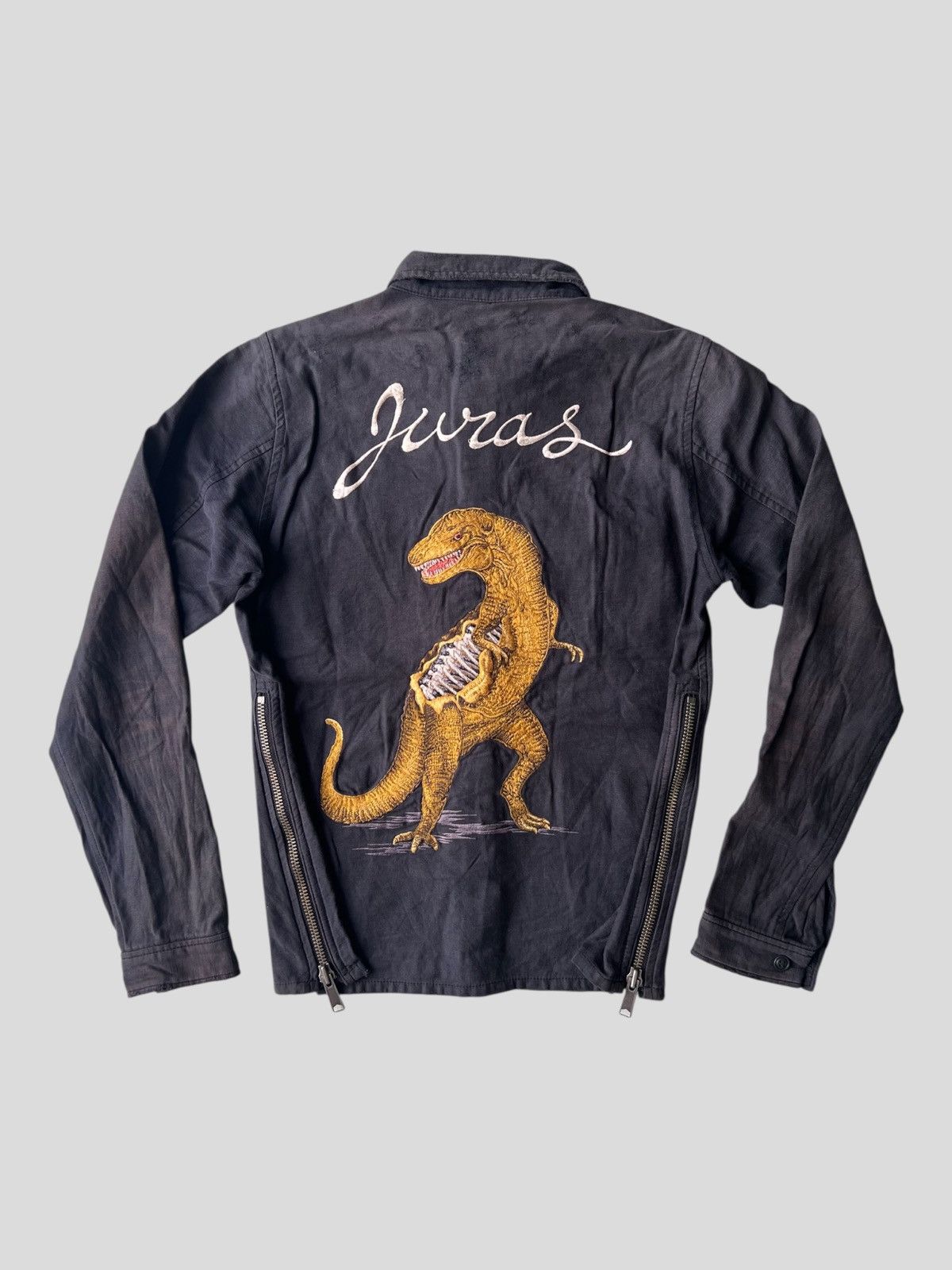 Christian Dada Christian Dada T-Rex Jurassic Herringbone Bondage Jacket Size US S / EU 44-46 / 1 - 1 Thumbnail