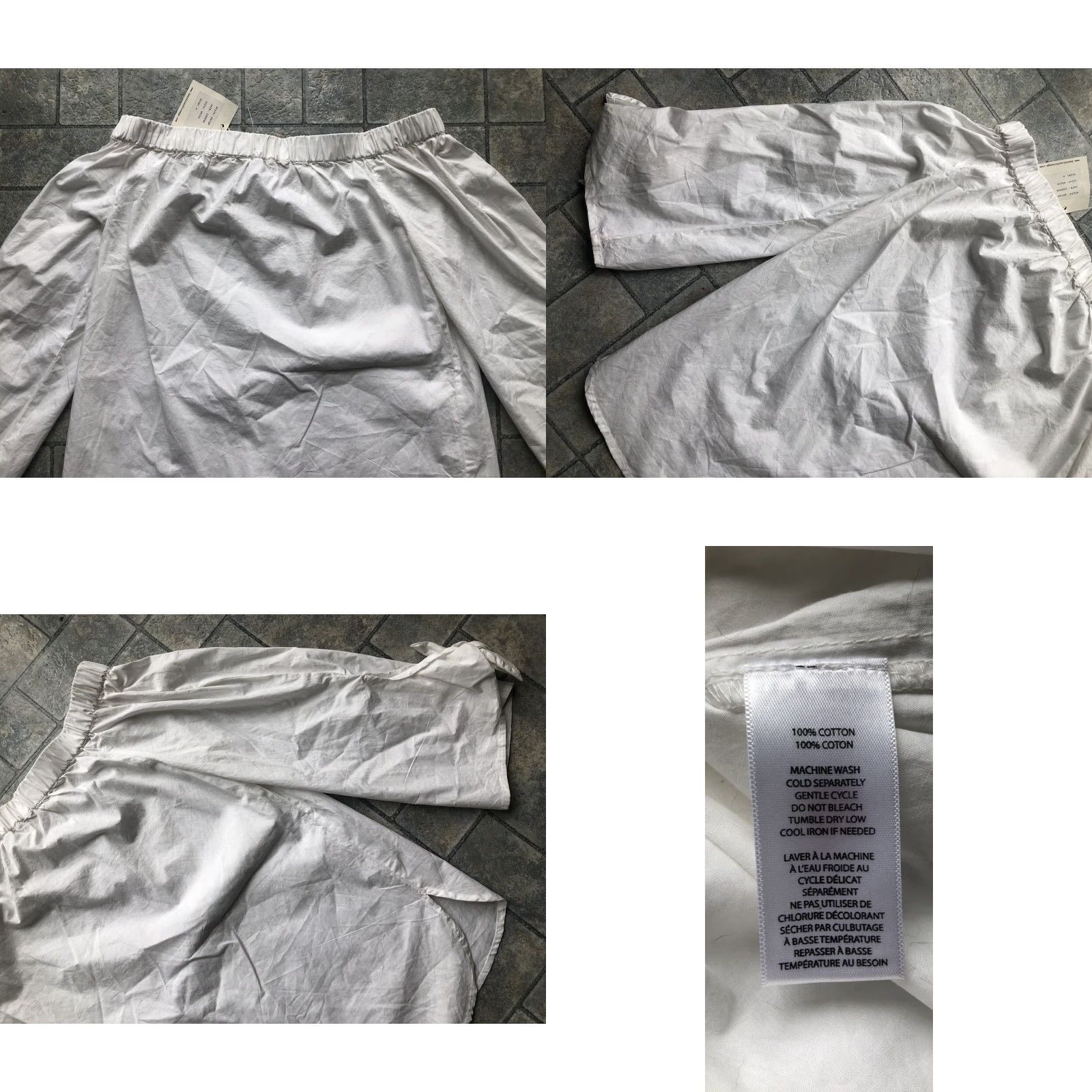 Vintage VINTAGE Beach Lunch Lounge Women’s Top Strapless Shoulder White Size S/P 100% Cotton Size S / US 4 / IT 40 - 9 Thumbnail