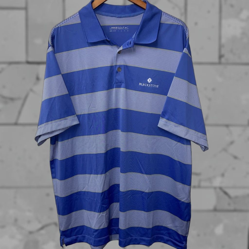 Nike VINTAGE Nike Golf Dri-Fit Polo Shirt Men's 2XL Blue Activewear Size US XXL / EU 58 / 5 - 1 Thumbnail