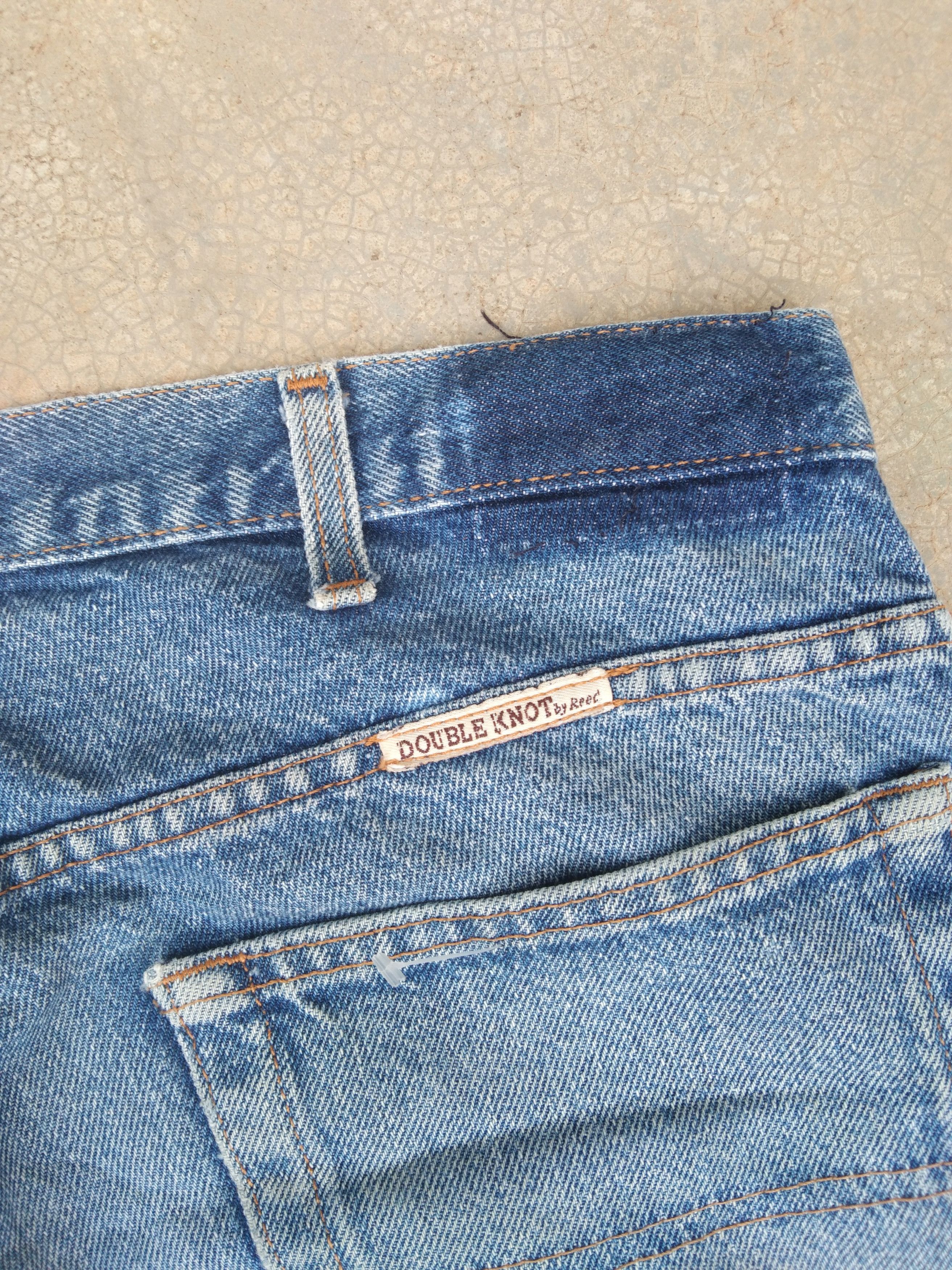 Jean 90s Vintage Double Knot By Reed USA Distressed Jeans 36x34 Size US 36 / EU 52 - 3 Thumbnail