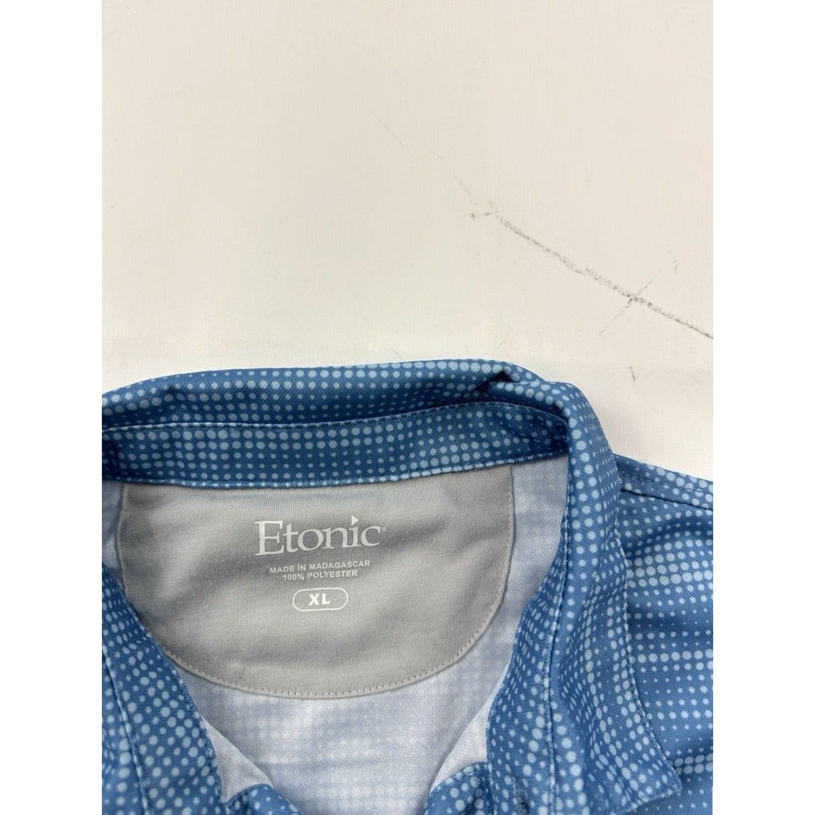 Vintage Etonic Shirt Mens XL Blue Short Sleeve Polo Golf Casual Adult Size US XL / EU 56 / 4 - 3 Thumbnail