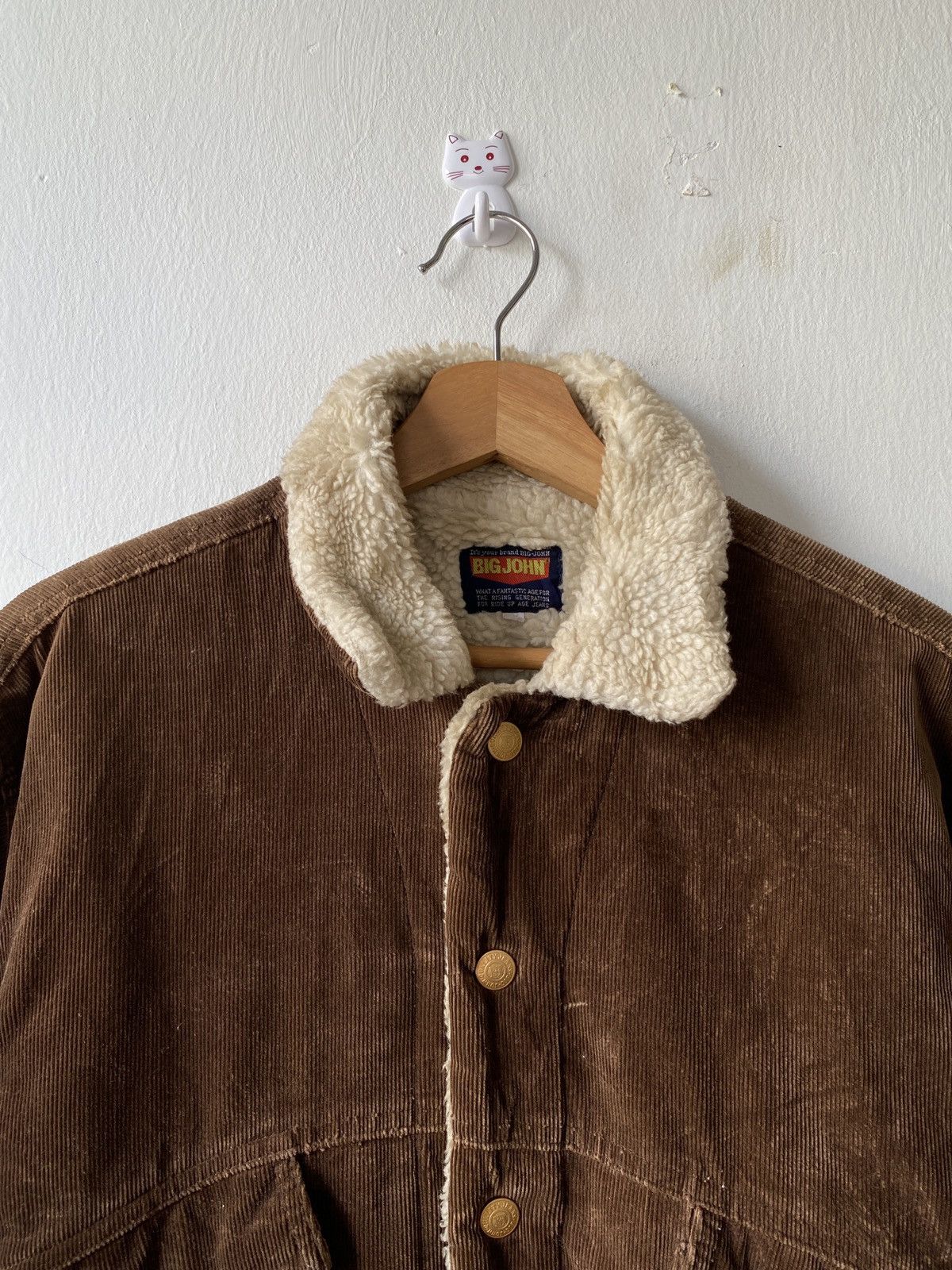 Big John × Vintage 1990s - Vintage Big John Corduroy Sherpa Lining Jacket Size US M / EU 48-50 / 2 - 5 Thumbnail