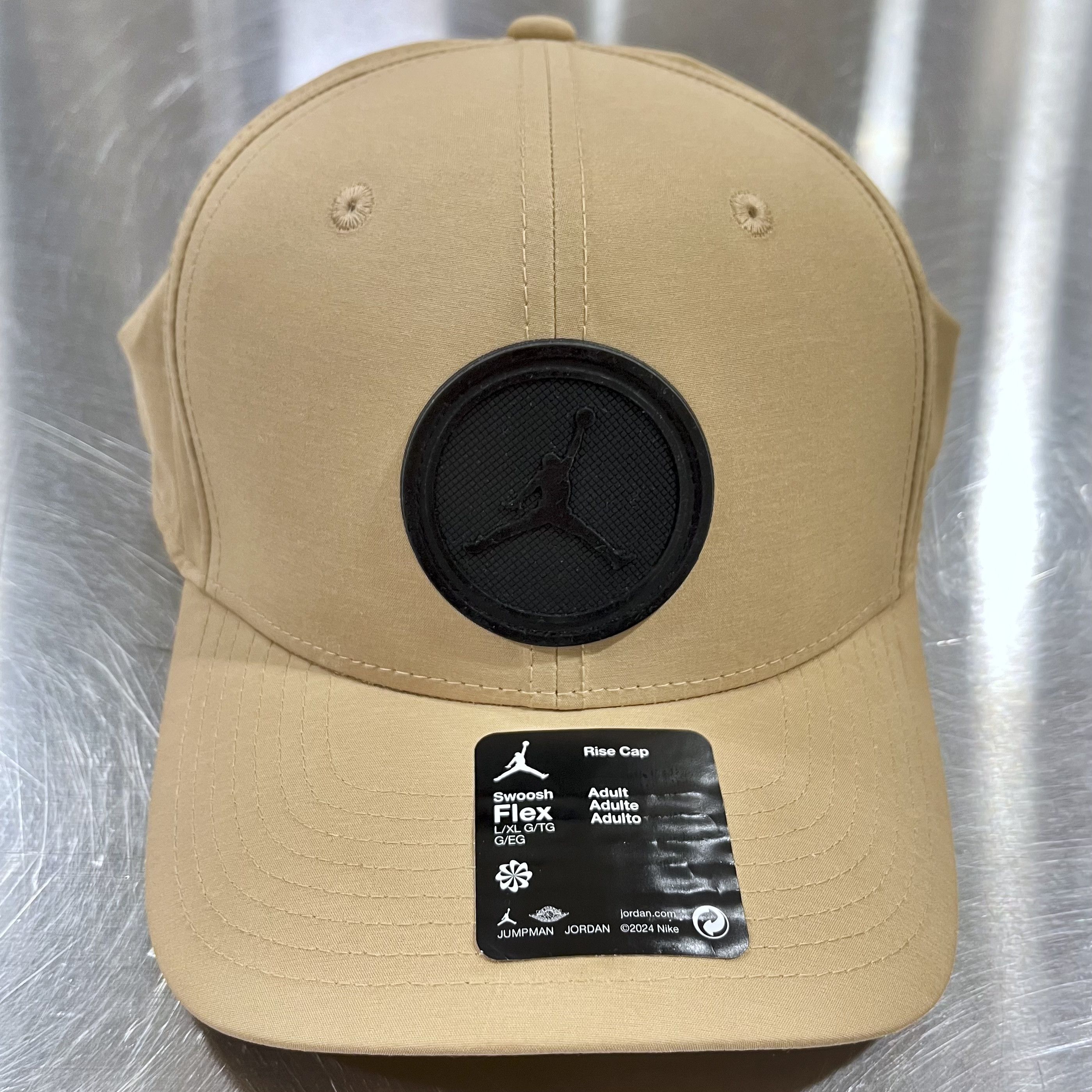 Jordan Brand × Nike Nike Jordan Jumpman Logo Patch Rise Cap Flex Fitted Hat L/XL Size ONE SIZE - 1 Thumbnail