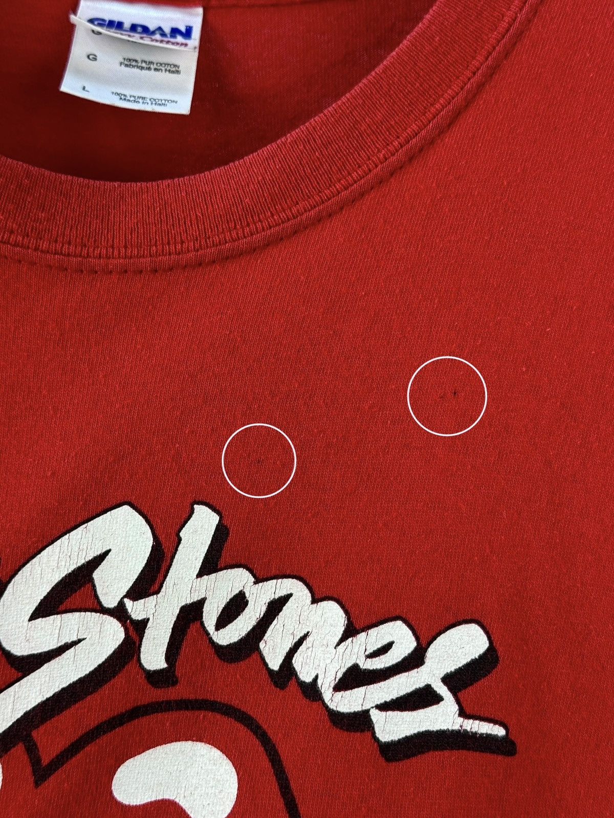 Gildan × Vintage Vintage Rolling Stones 2005 Gildan Red Short Sleeve T-Shirt Size US L / EU 52-54 / 3 - 13 Thumbnail