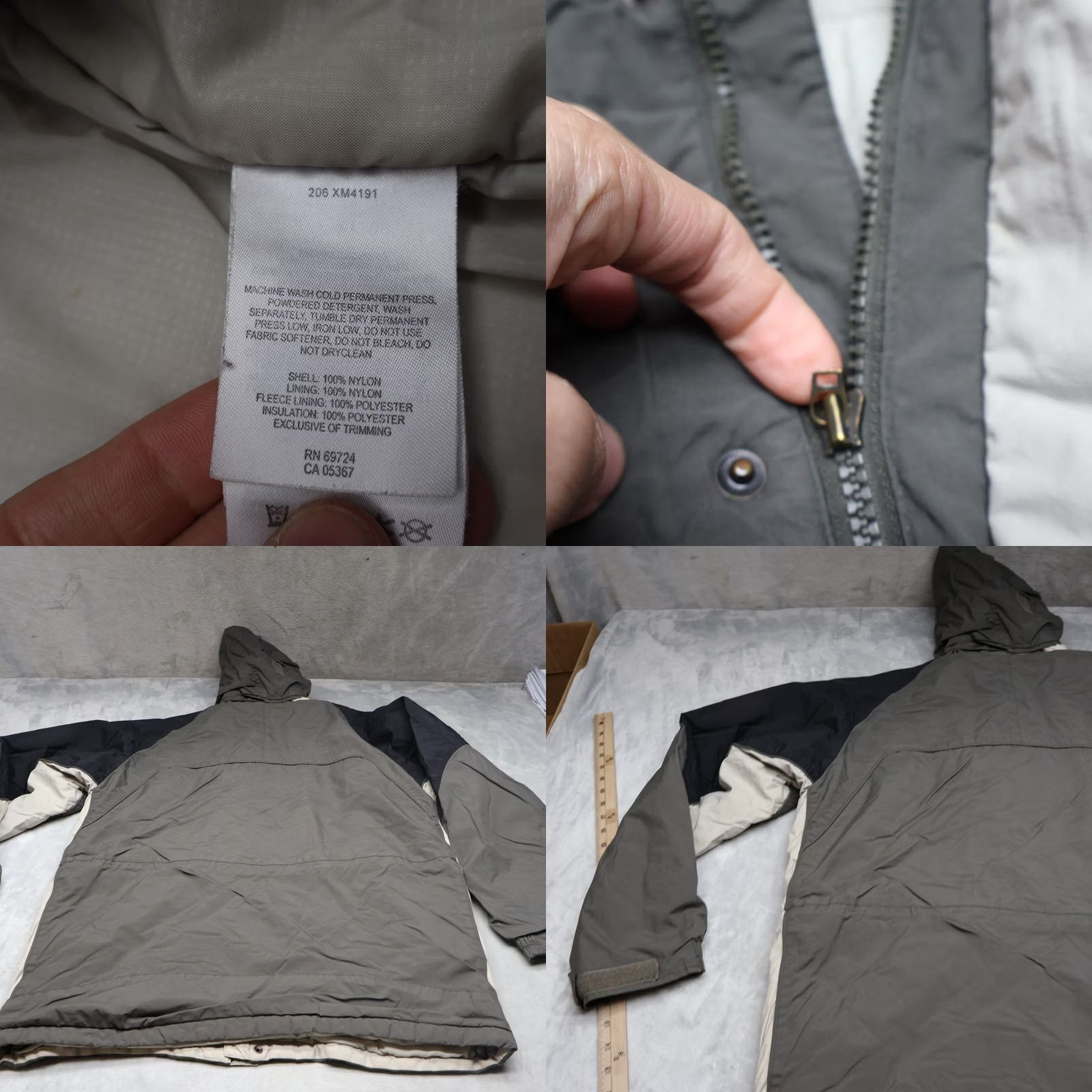 Rains Columbia Jacket Mens Large Hooded Insulated Outdoor Snow Wind Rain Gray Parka Size US L / EU 52-54 / 3 - 8 Thumbnail