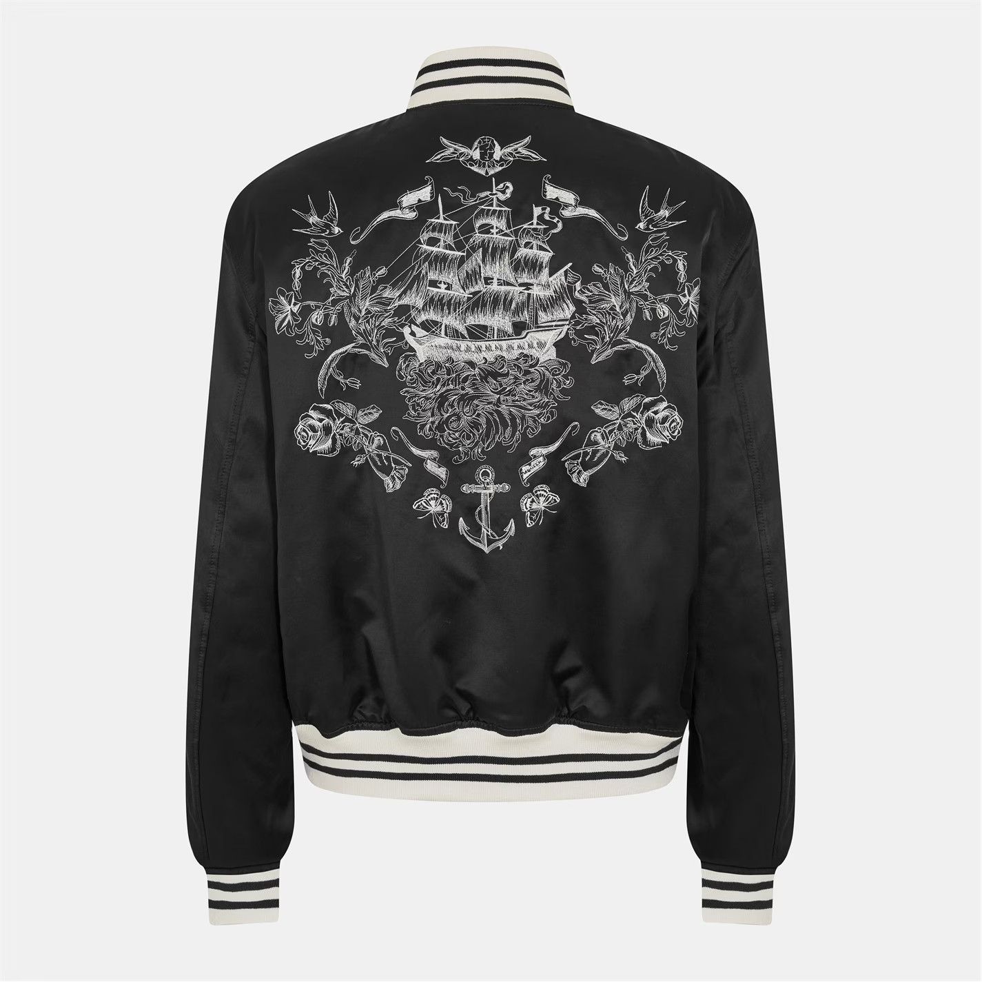 Alexander McQueen o1g2r1mq0326 Tailored Bomber Jacket in Black/White Size US L / EU 52-54 / 3 - 6 Thumbnail
