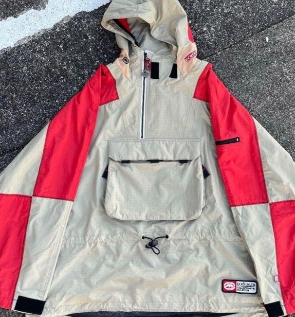 Ecko Unltd. ECKO UNLTD Half-Zip Anorak Late 90s Unlimited Size US L / EU 52-54 / 3 - 8 Thumbnail