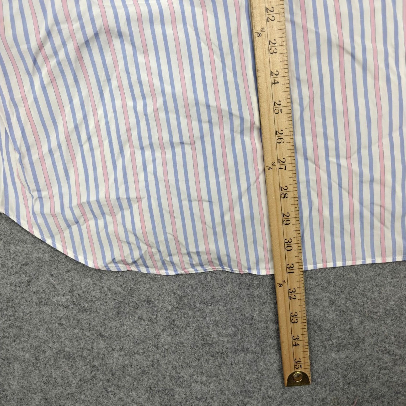 Turnbull & Asser Turnbull & Asser Shirt Mens XL White Striped Short Sleeve Button-Up Casual Size US XL / EU 56 / 4 - 5 Thumbnail
