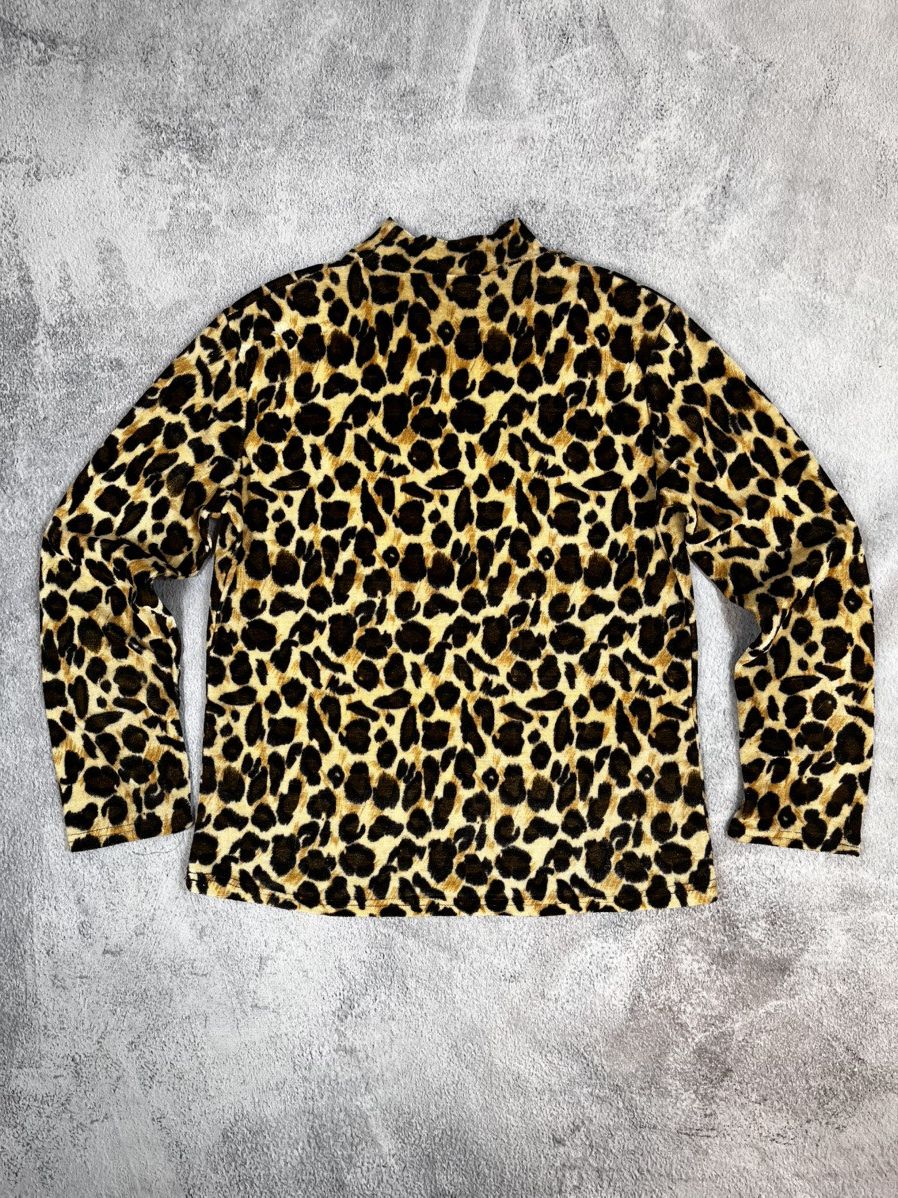 Other Vintage Y2K Japanese leopard longsleeve turtleneck 2000s Size L / US 10 / IT 46 - 8 Thumbnail
