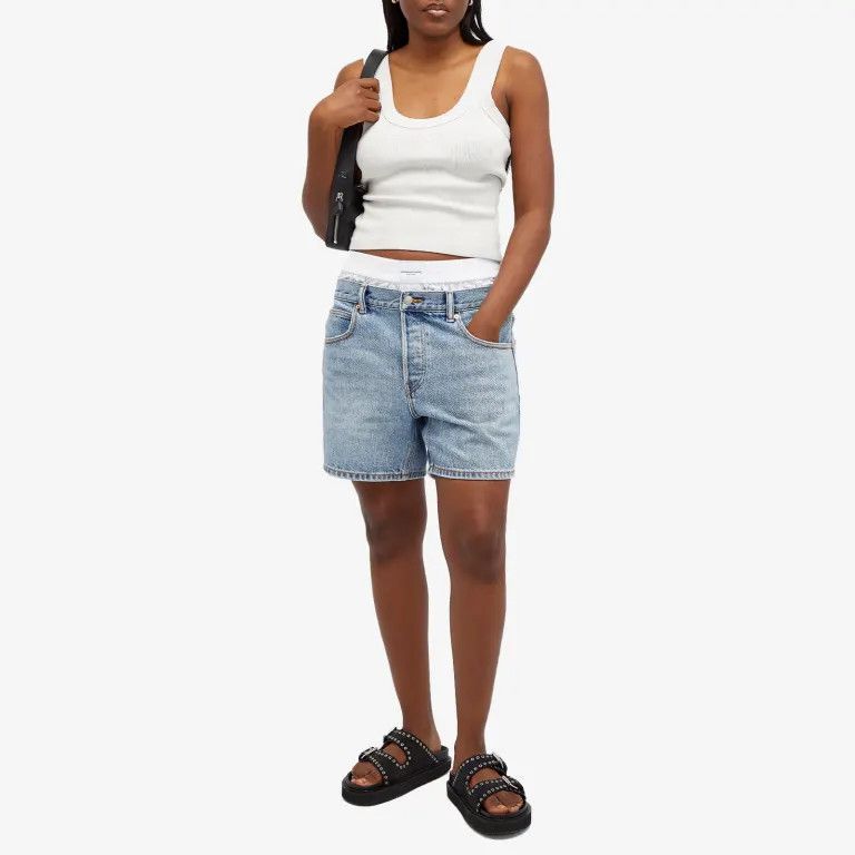 Alexander Wang o1s22i1n0225 Denim Short in Light Blue Size 25" / US 0 / IT 36 - 4 Thumbnail