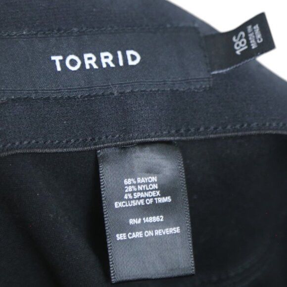 Torrid Torrid Womens Ponte Knit Skinny Pants Leggings Pants Short Size 38" / US 16 / IT 52 - 5 Thumbnail