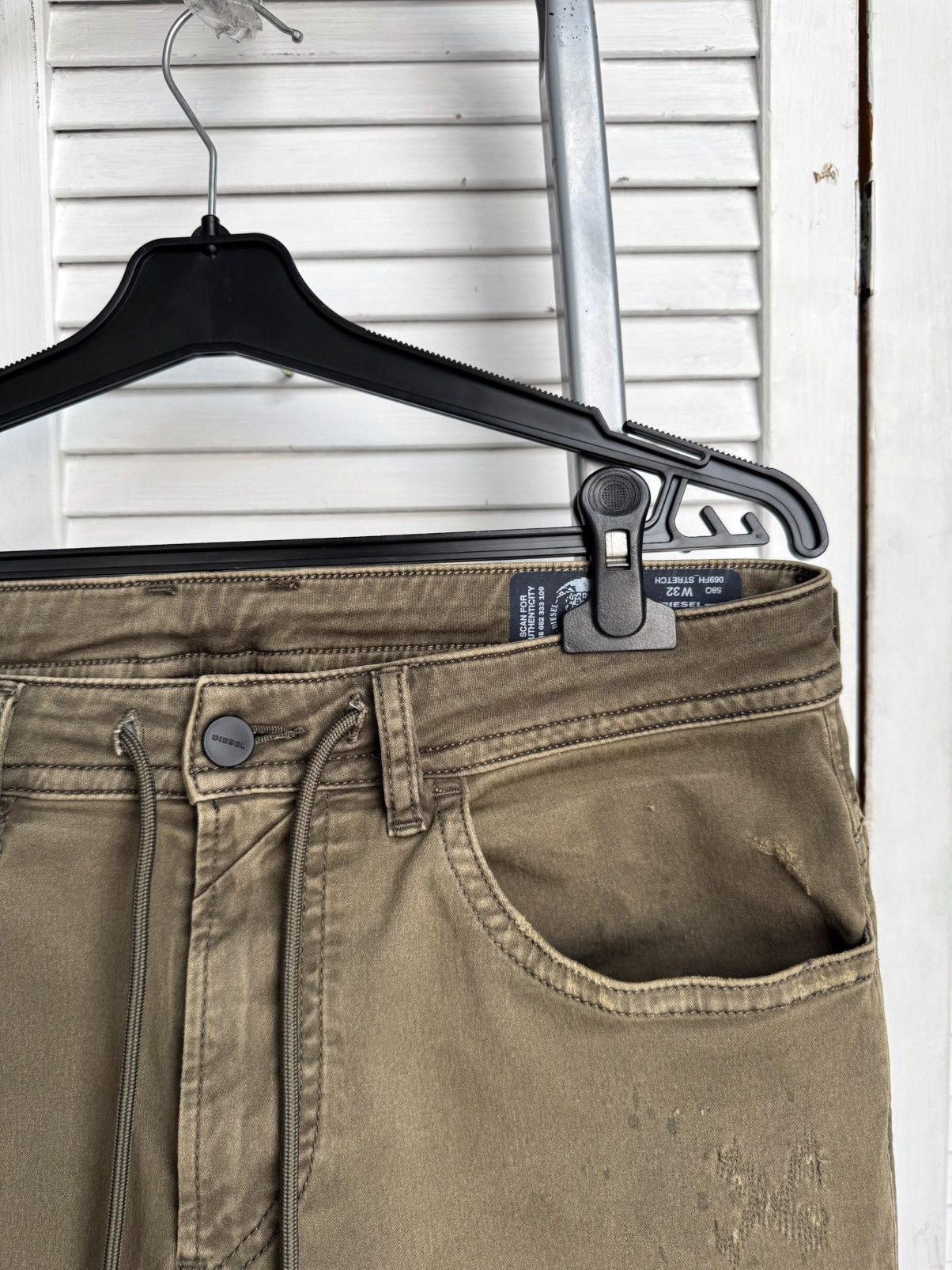Diesel Diesel Jogg Jeans Thommer CB-NE Olive Khaki Slim Fit Stretch Size US 32 / EU 48 - 11 Thumbnail