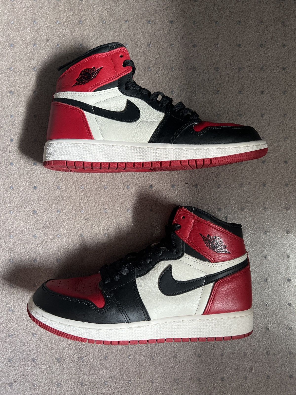 Jordan Brand Bred toe Jordan 1 high (2018) Size US 6 / EU 39 - 1 Thumbnail