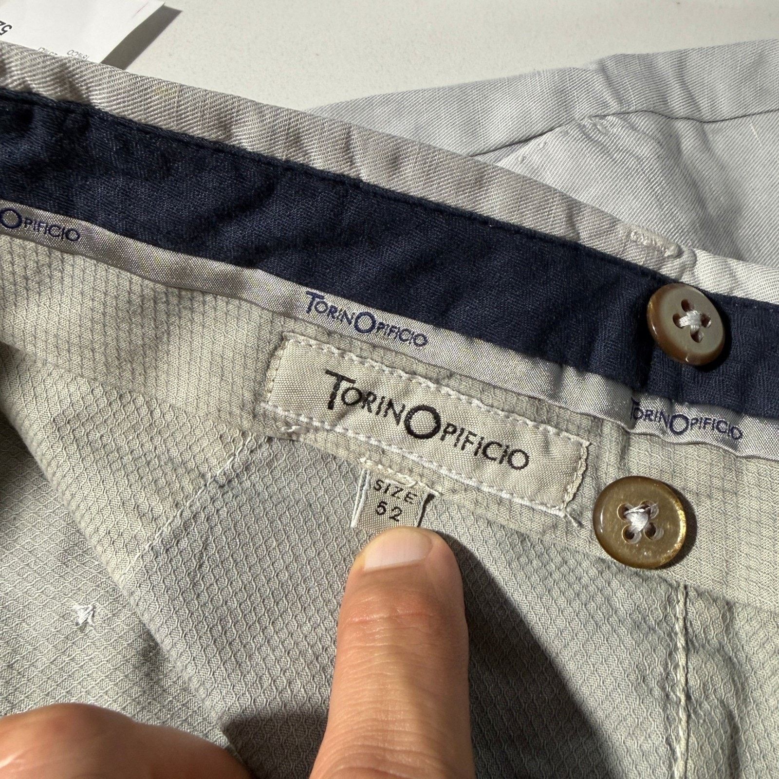 Other TorinOpificio Mens Lyocell Linen Cotton Trousers Italy 52 Size US 36 / EU 52 - 8 Thumbnail