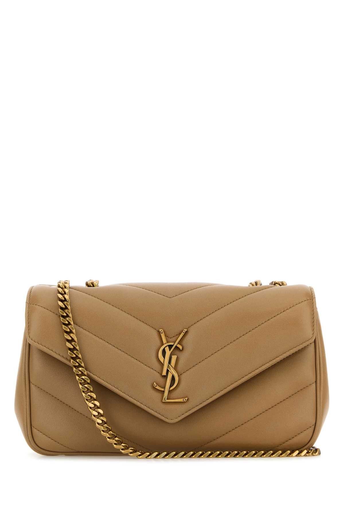 Saint Laurent Paris Camel Leather Small Loulou Shoulder Bag Size ONE SIZE - 1 Thumbnail