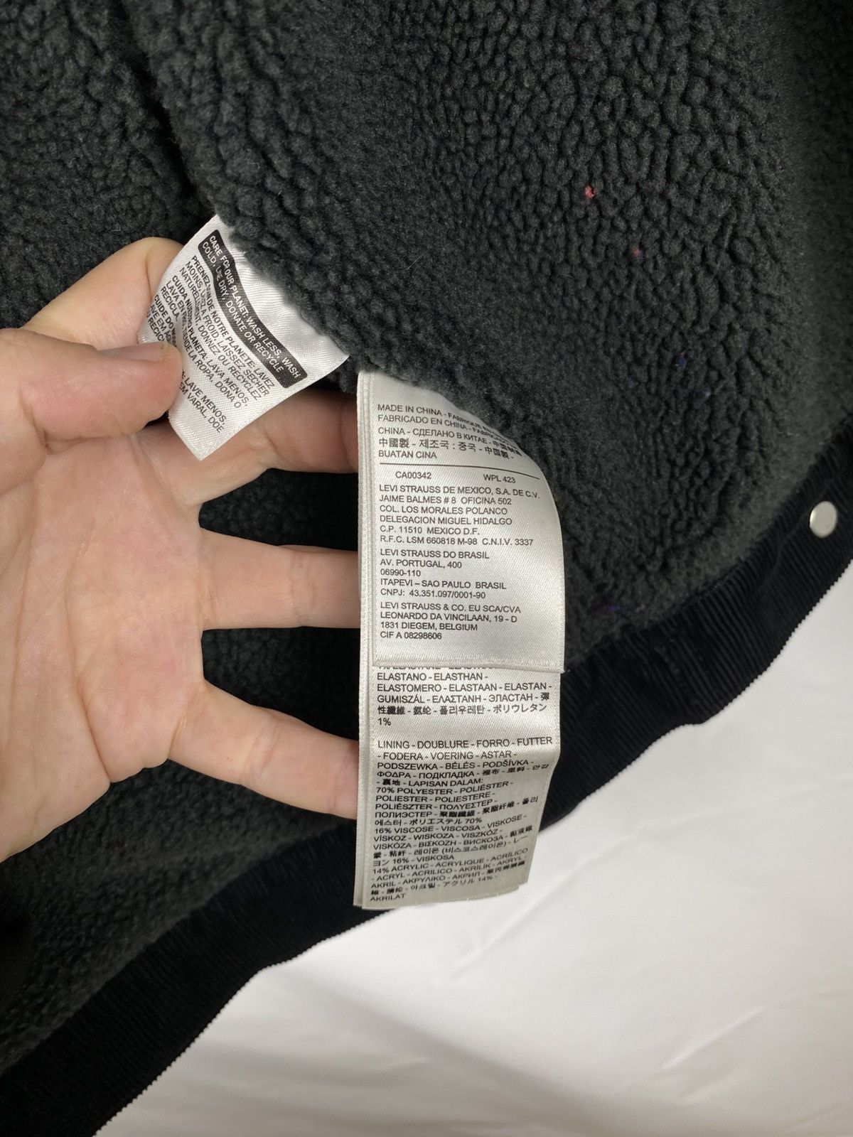 Levi's Levis Denim Sherpa Jacket Corduroy Men size L Size US L / EU 52-54 / 3 - 12 Thumbnail