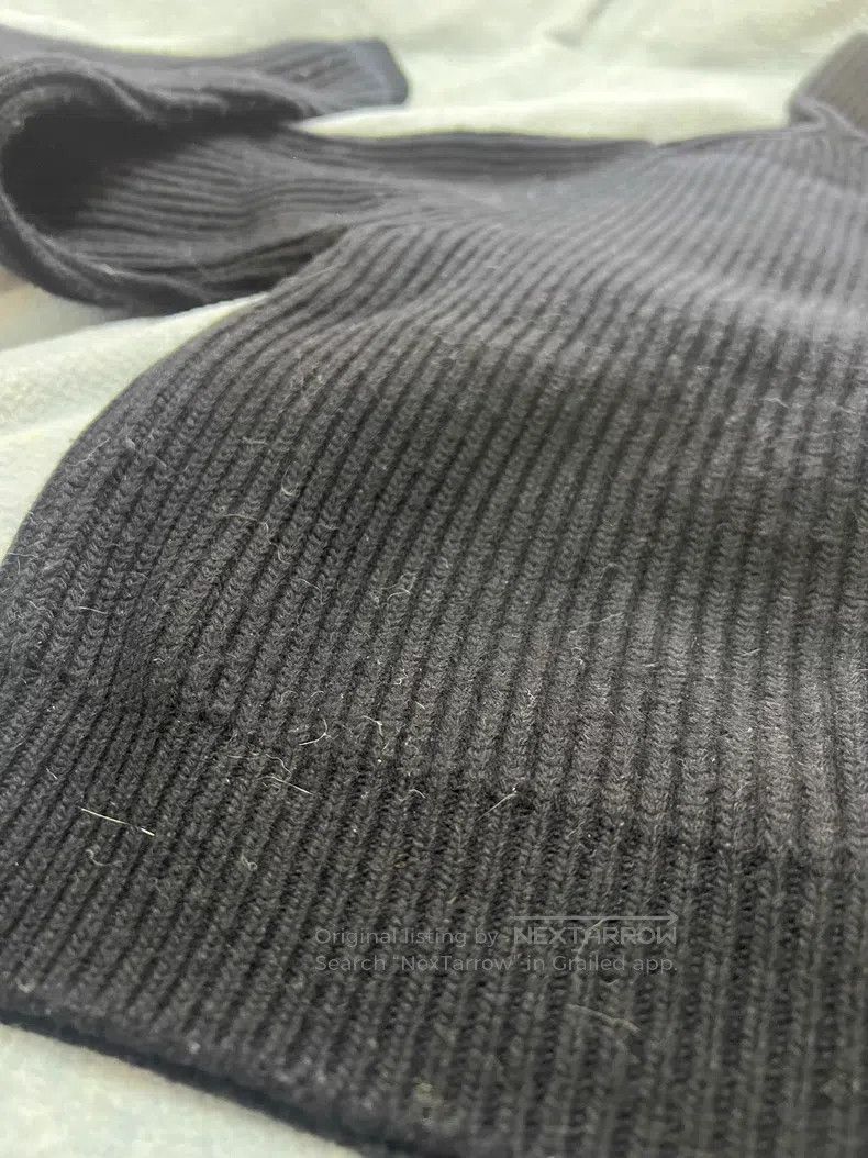 Haider Ackermann Haider Ackermann Loose High-Neck Wool Sweater, Black Size S / US 4 / IT 40 - 2 Thumbnail