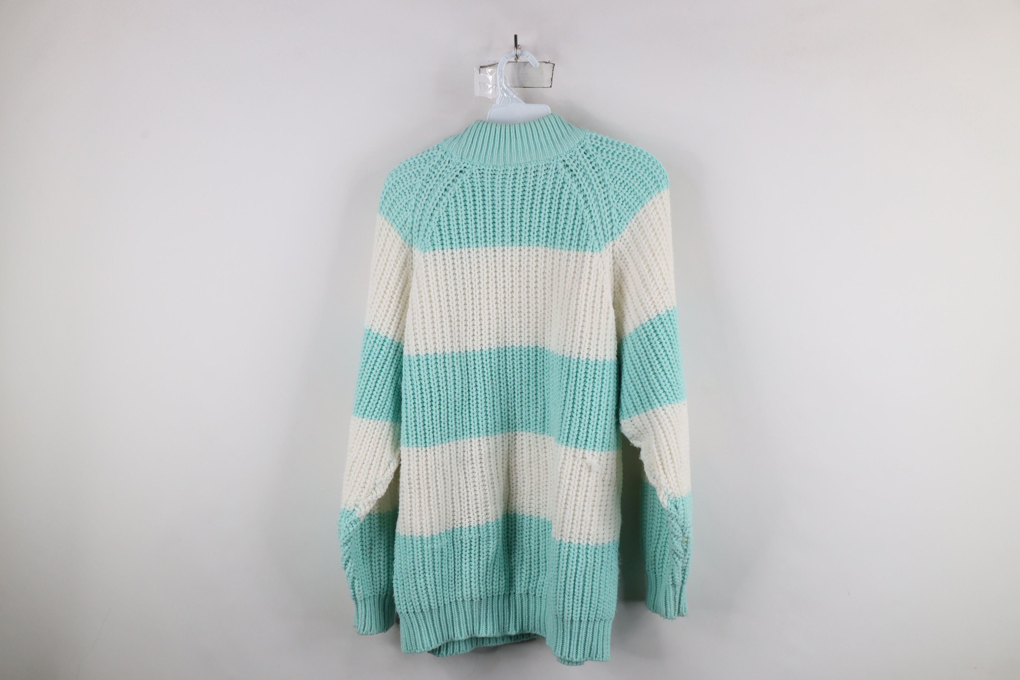 Vintage Vintage 90s Streetwear Striped Chunky Ribbed Knit Sweater Size M / US 6-8 / IT 42-44 - 11 Thumbnail