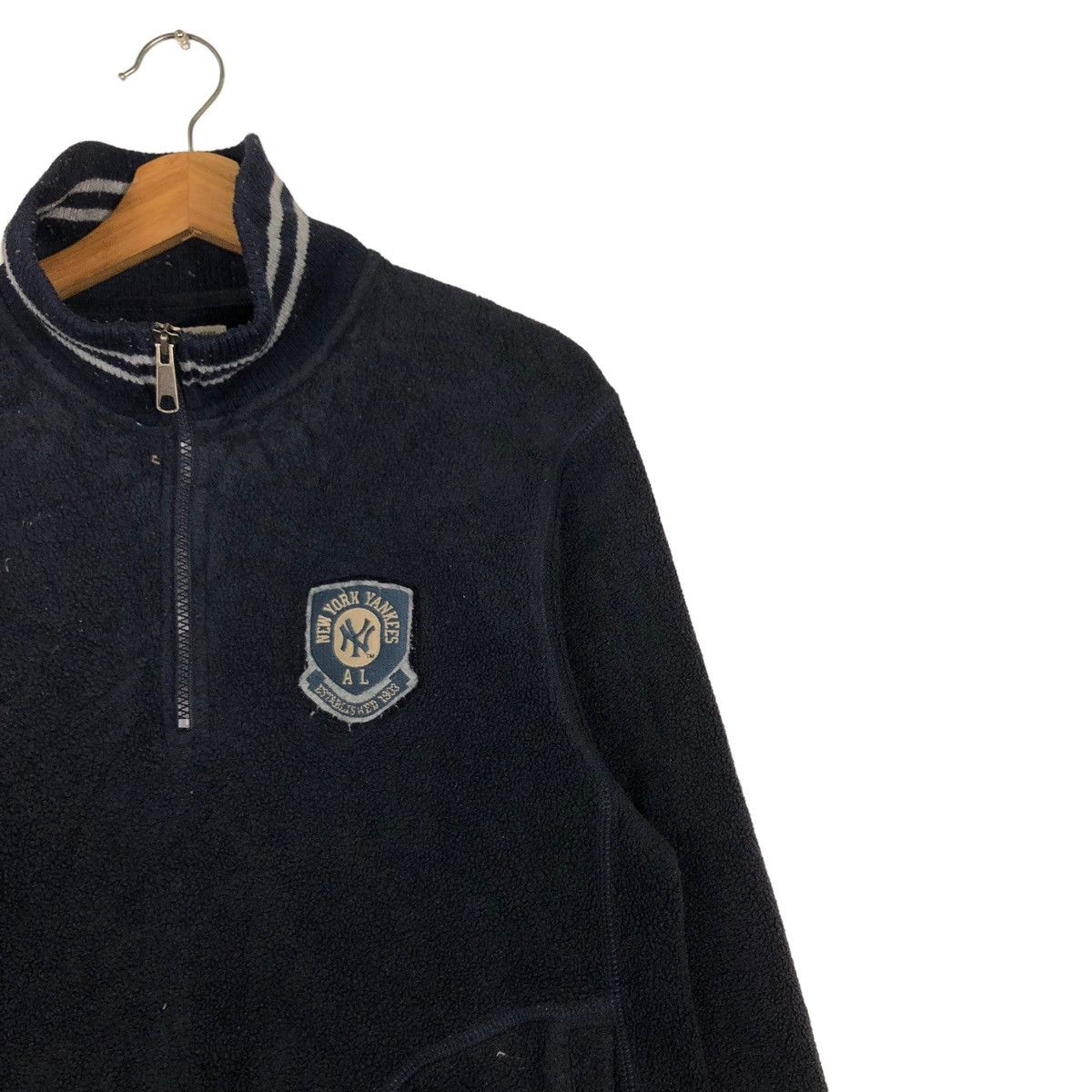 Japanese Brand 🔥ANORAK FLEECE PULL OVER MLB NEW YORK YANKEES Size US L / EU 52-54 / 3 - 6 Thumbnail