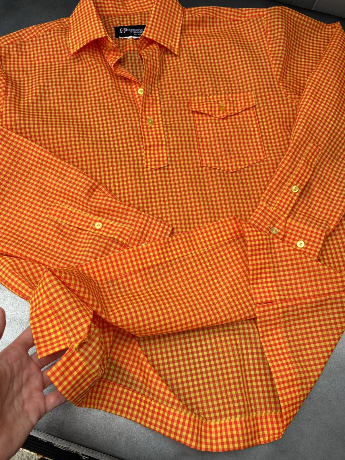 Japanese Brand × Obermeyer × Vintage 1970s Obermeyer Wind Shirt Vintage Anorak Nylon Japan Gorp Size US S / EU 44-46 / 1 - 6 Thumbnail