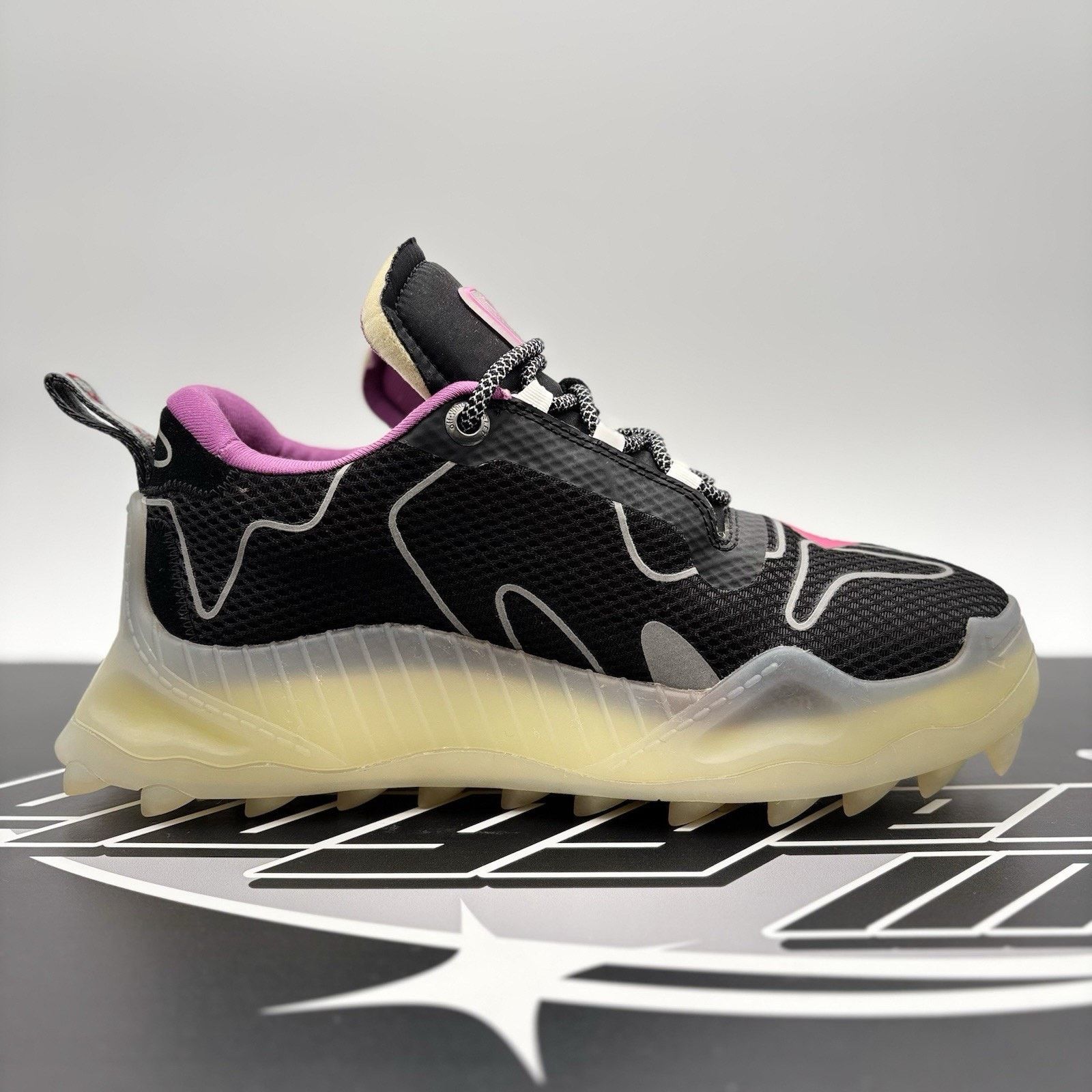 Off-White Off-White Odsy-1000 ' Transparent Fuchsia ' | SUPER CLEAN! Size US 9 / EU 42 - 14 Thumbnail