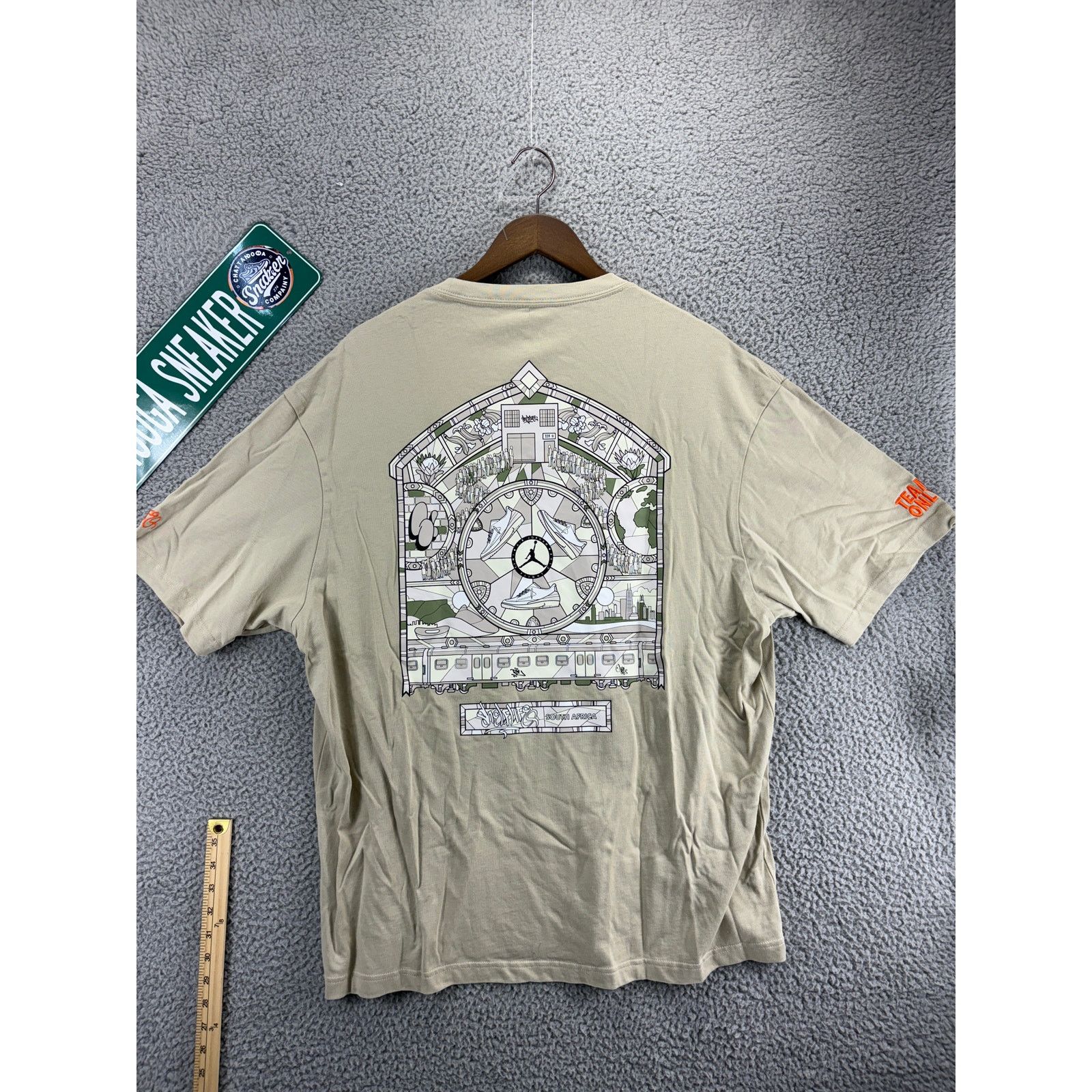 Nike Nike Jordan x Shelflife South Africa Tee Shirt Mens XL Beige Size US XL / EU 56 / 4 - 7 Thumbnail