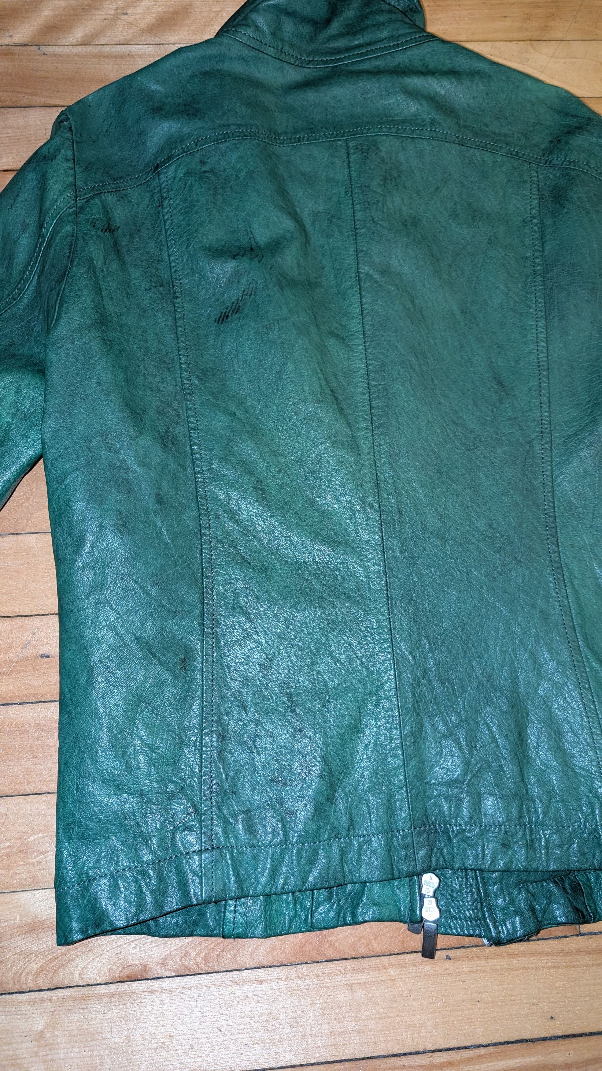 Other Harlem Rounge Japan Bison Green Leather Jacket SUPER RARE Size US M / EU 48-50 / 2 - 7 Thumbnail