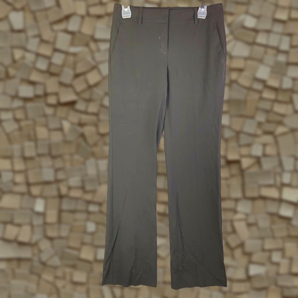 Ann Taylor Ann Taylor Ann Fit Black Slacks Dress Pants Womens Size 0 Polyester Rayon Spandex Slim Straight Leg Vintage No (if allowed) Size 25" / US 0 / IT 36 - 1 Thumbnail