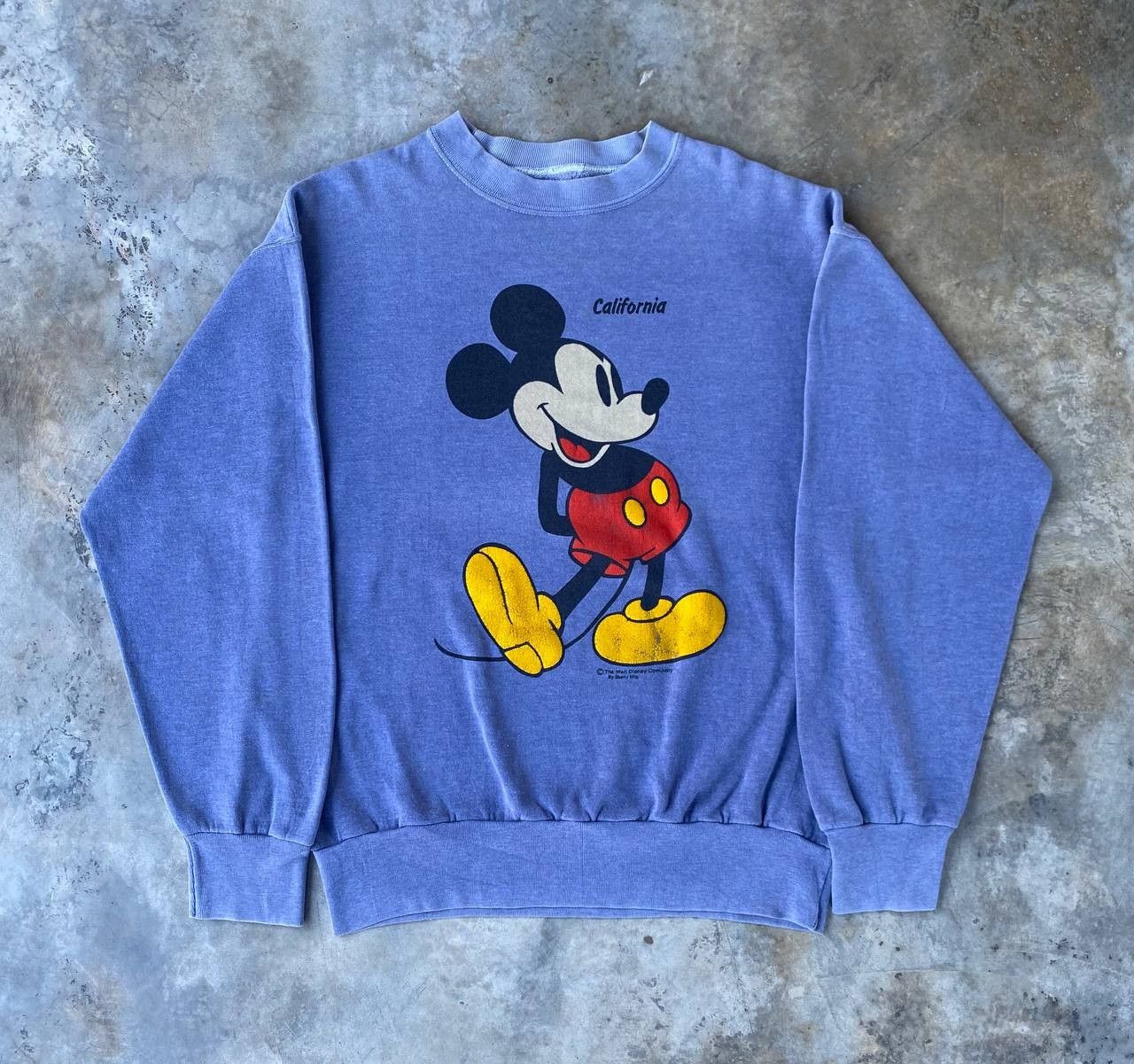Vintage VINTAGE 80S MICKEY YELLOW SHOES FADED CREWNECK Size US M / EU 48-50 / 2 - 2 Thumbnail