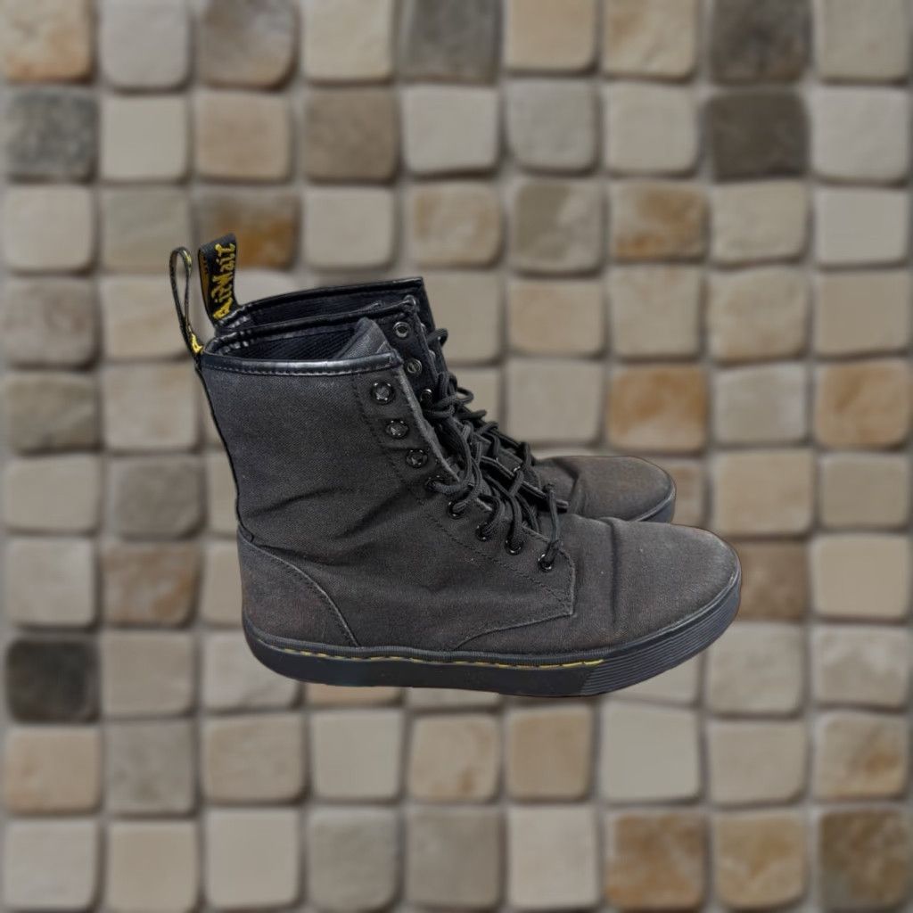 Dr. Martens VINTAGE Dr Martens Cairo Boots Mens Size 8 Black Canvas Round Toe Ankle Lace Up Chukka Shoes Casual Mens Size US 8 / EU 41 - 1 Thumbnail