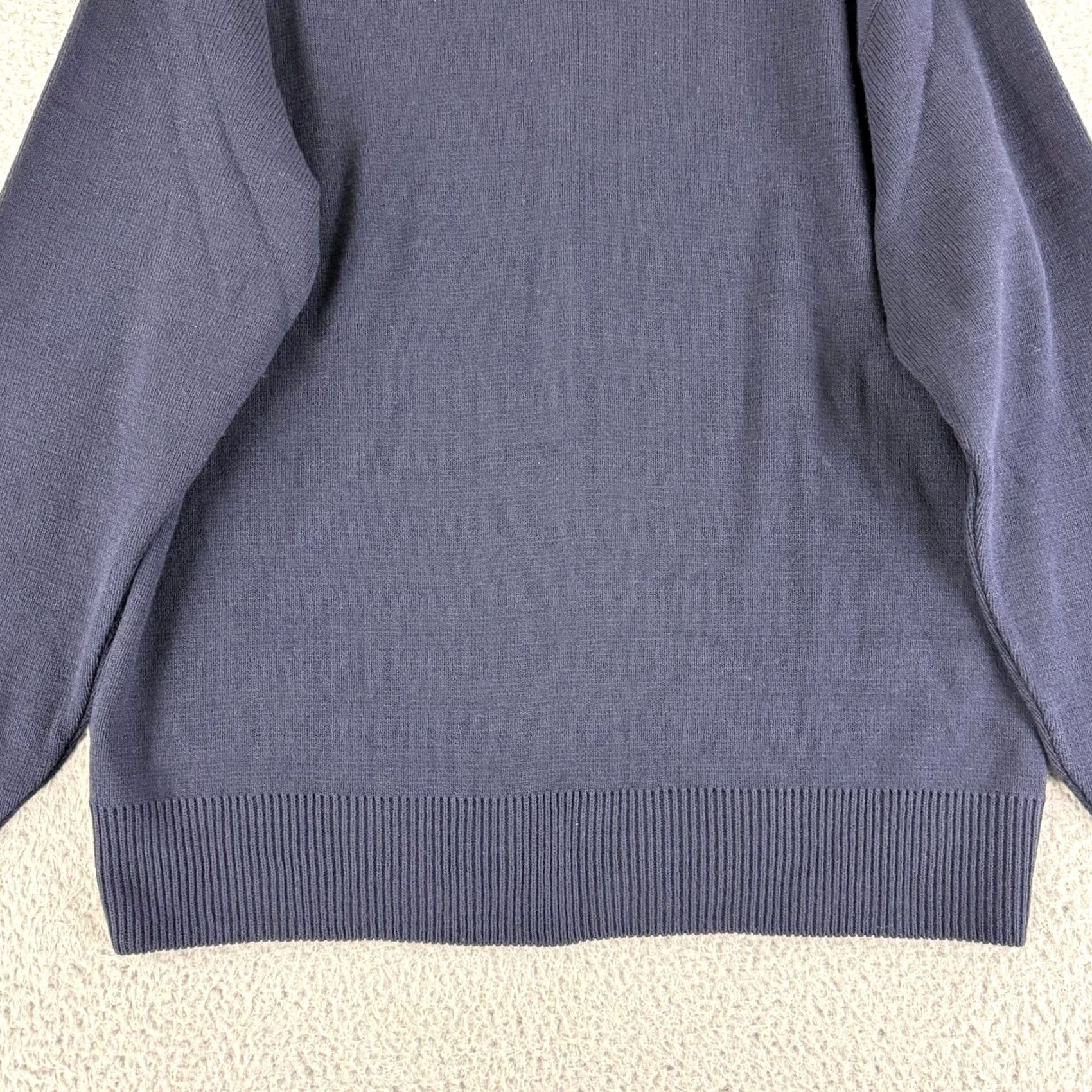 Vintage VINTAGE Broadway Supply Sweater Mens Small Navy Blue Crewneck Long Sleeve Made in USA Size US S / EU 44-46 / 1 - 4 Thumbnail