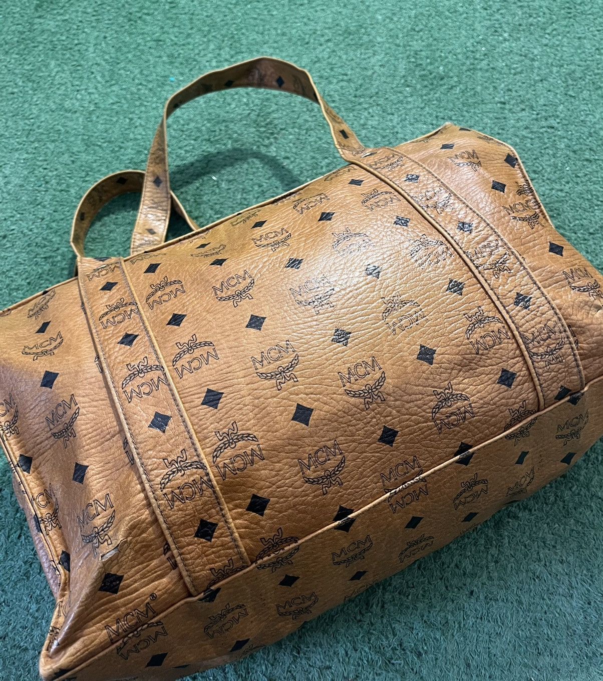 MCM MCM Monogram Leather Tote Bag Vintage Size ONE SIZE - 5 Thumbnail