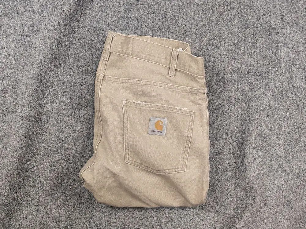 Carhartt Vintage 90's Carhartt USA Faded Canvas Newel Trouser Pants Size US 30 / EU 46 - 1 Thumbnail