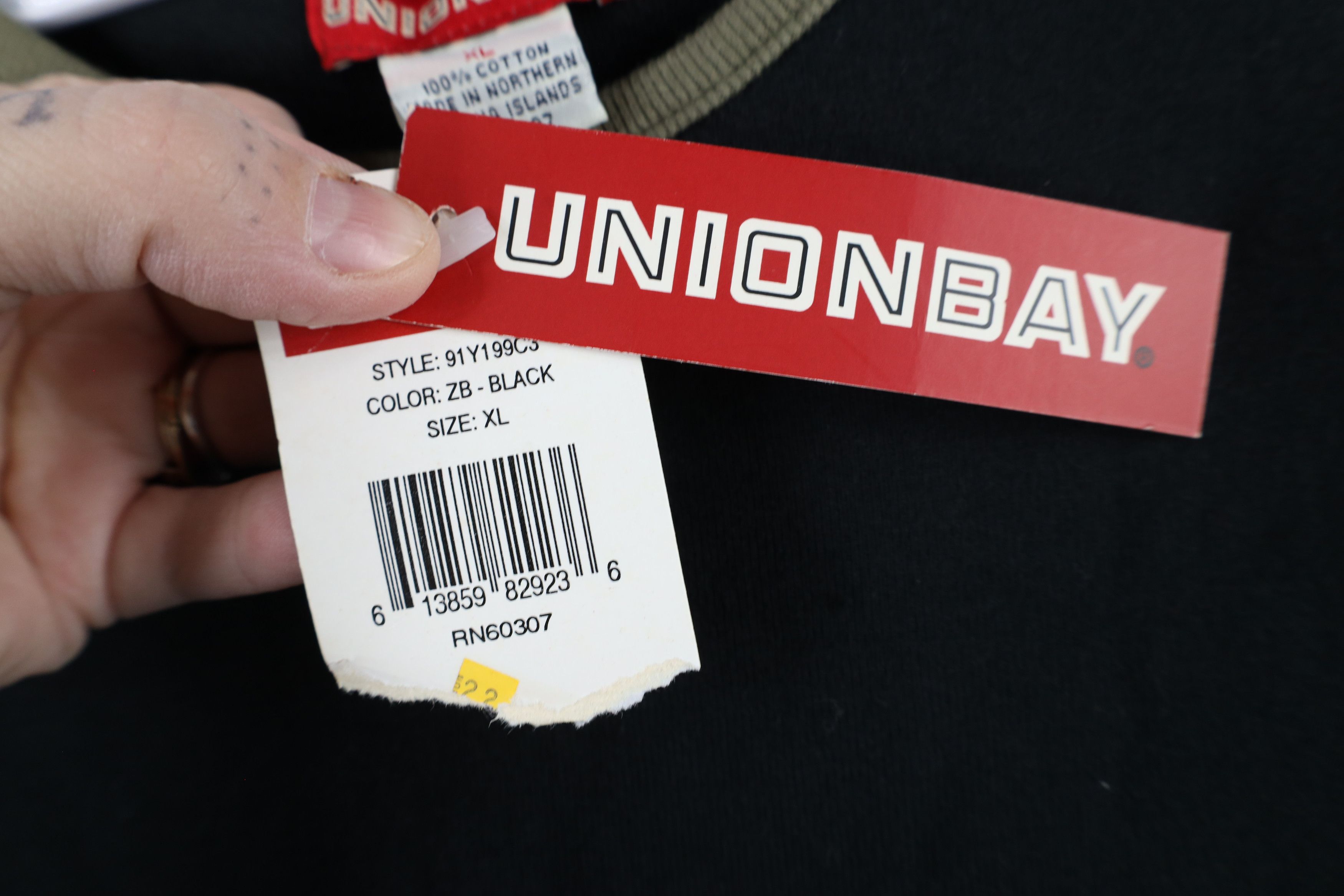 UNIONBAY × Vintage Deadstock Vintage 90s Unionbay Ribbed Knit T-Shirt USA Size XL / US 12-14 / IT 48-50 - 6 Thumbnail