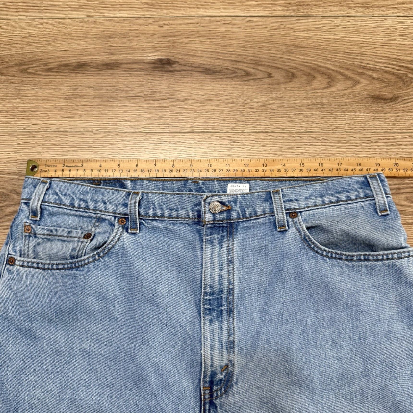 Levi's VINTAGE Levi's 505 Jeans Mens 40x34 Denim Straight Leg Regular Fit Blue 1980s Size US 40 / EU 56 - 4 Thumbnail