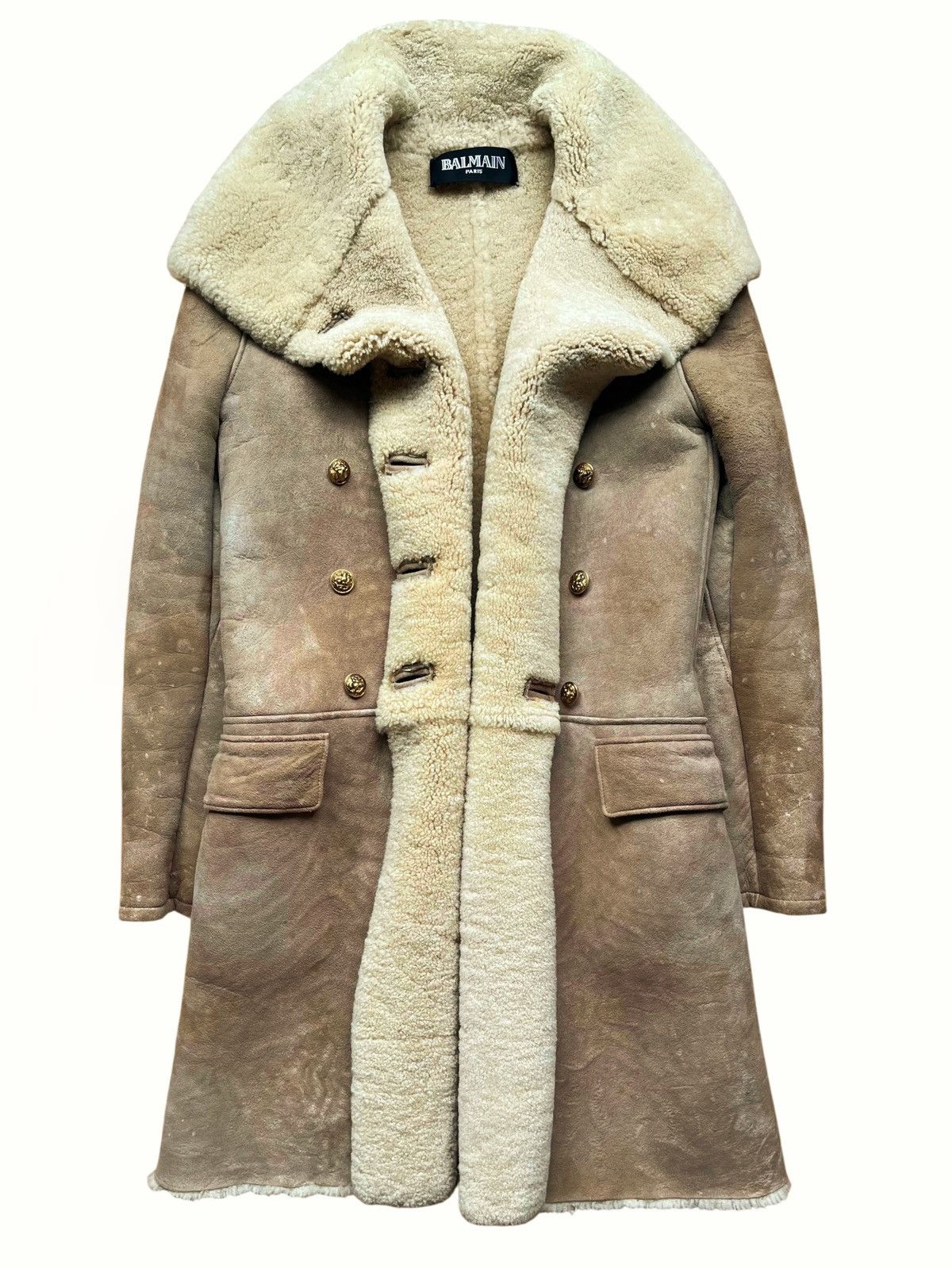Balmain Balmain AW11 lamb leather fur coat by Decarnin | Grailed