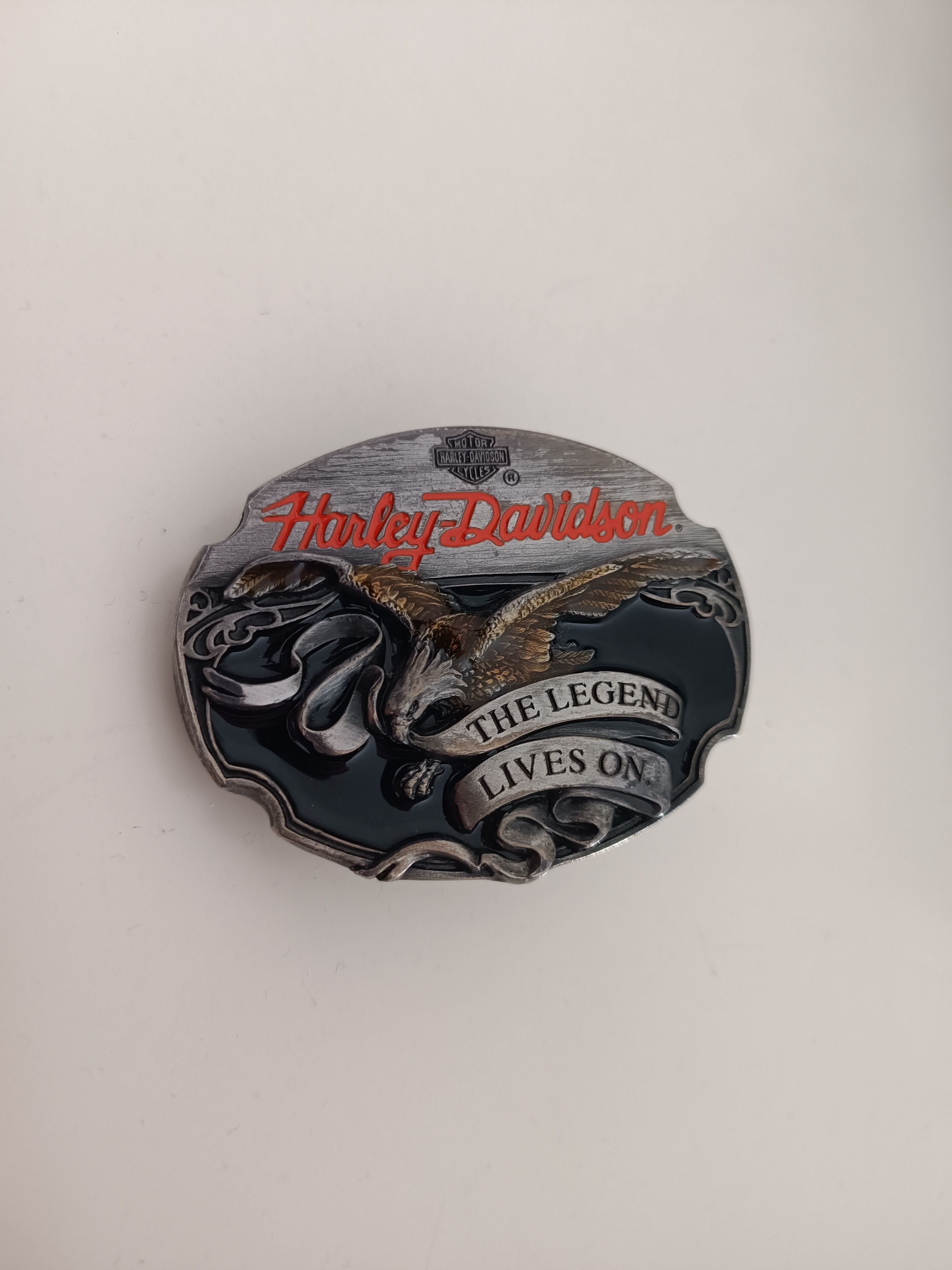 Harley Davidson Harley Davidson Mens Belt Buckle 90’s MADE IN USA 3D embled Size ONE SIZE - 1 Thumbnail