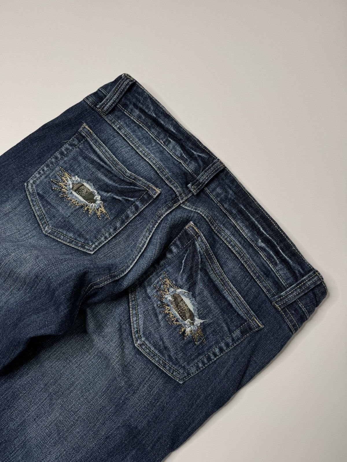 If Six Was Nine Vintage avant garde bootcut flared camo jeans if6was9 sk8 Size US 30 / EU 46 - 6 Thumbnail