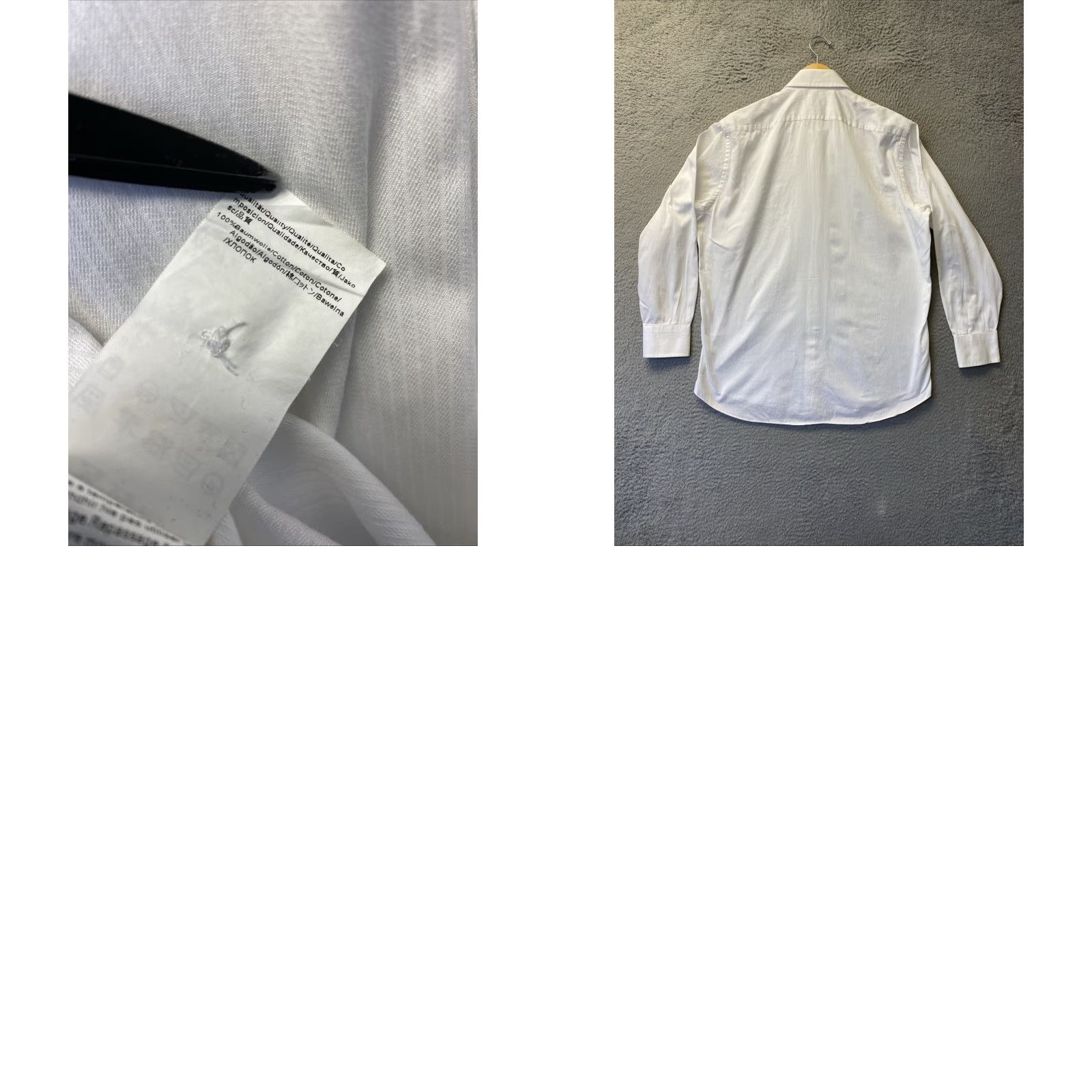 Hugo Boss VINTAGE Hugo Boss Men Shirt Long Sleeve Casual Travel Cotton White L 16 32/33 Size US L / EU 52-54 / 3 - 8 Thumbnail